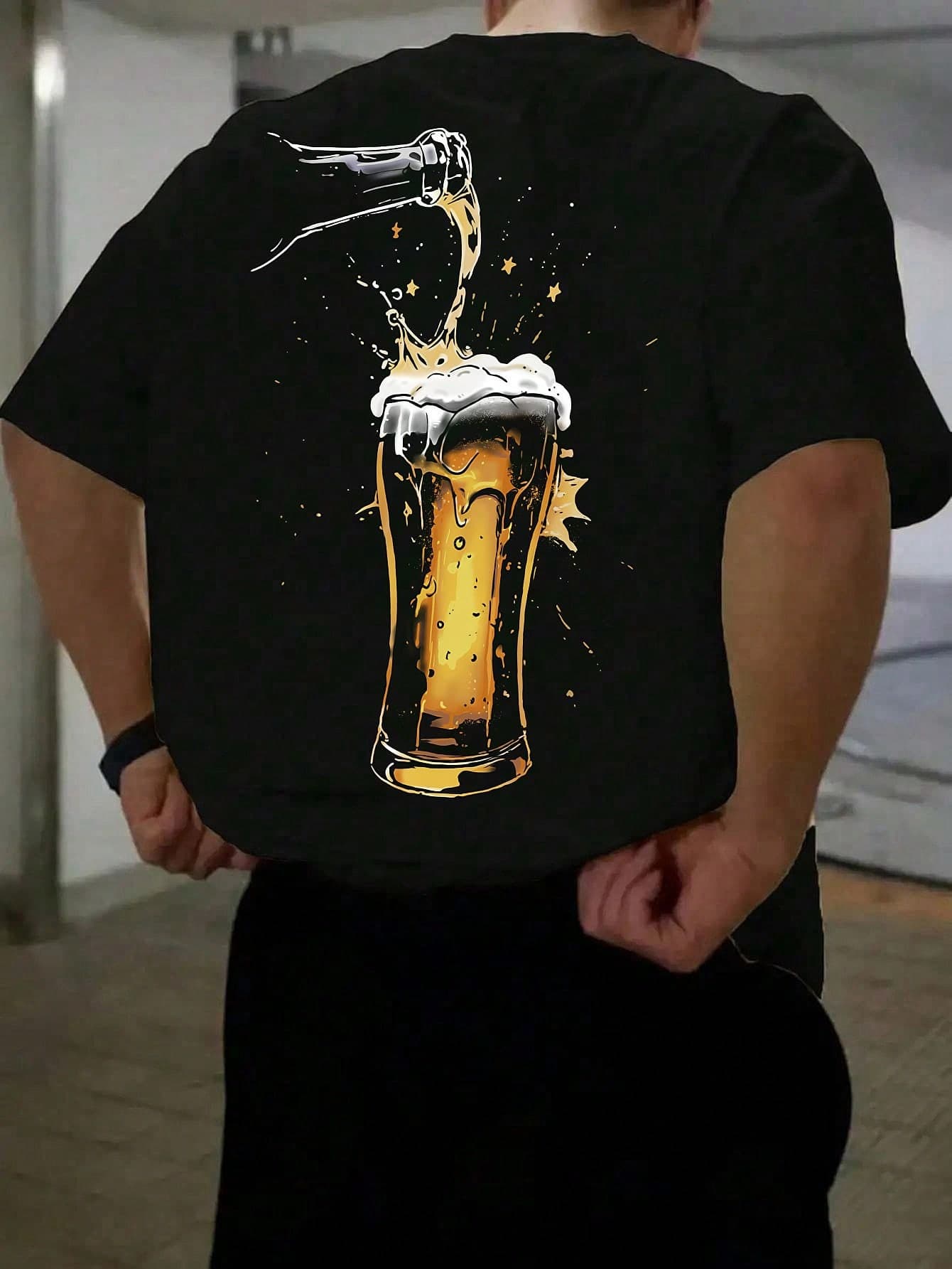 Men's Fashionable Printed Loose Fit Short Sleeve T-Shirt | Exquisite Design | Summer Essential | Easy To Pair, Showcases Your Style