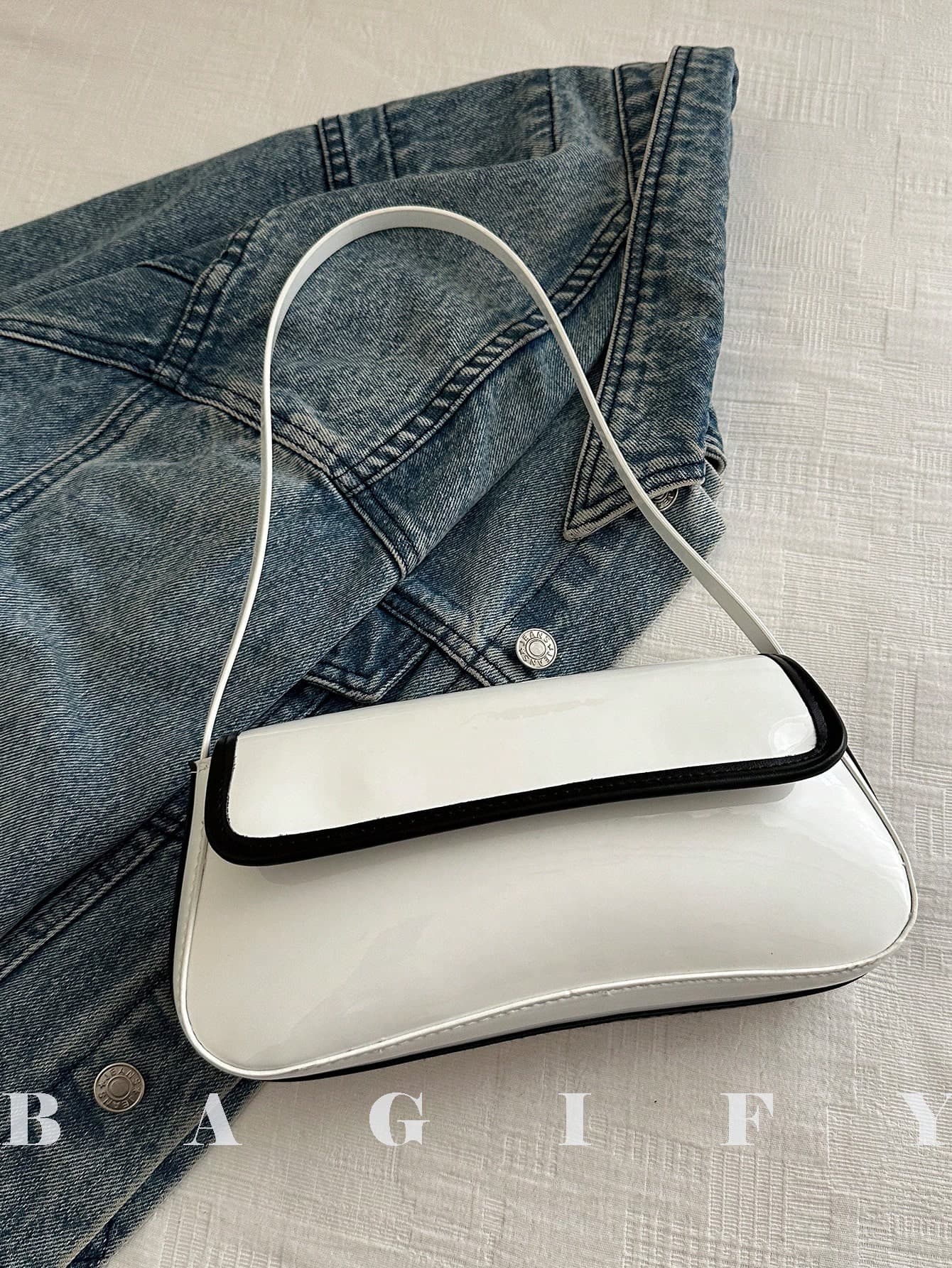Women's Vintage Faux Leather Flap Decor Shoulder Underarm Bag, Suitable For Dating, Outing, Gathering