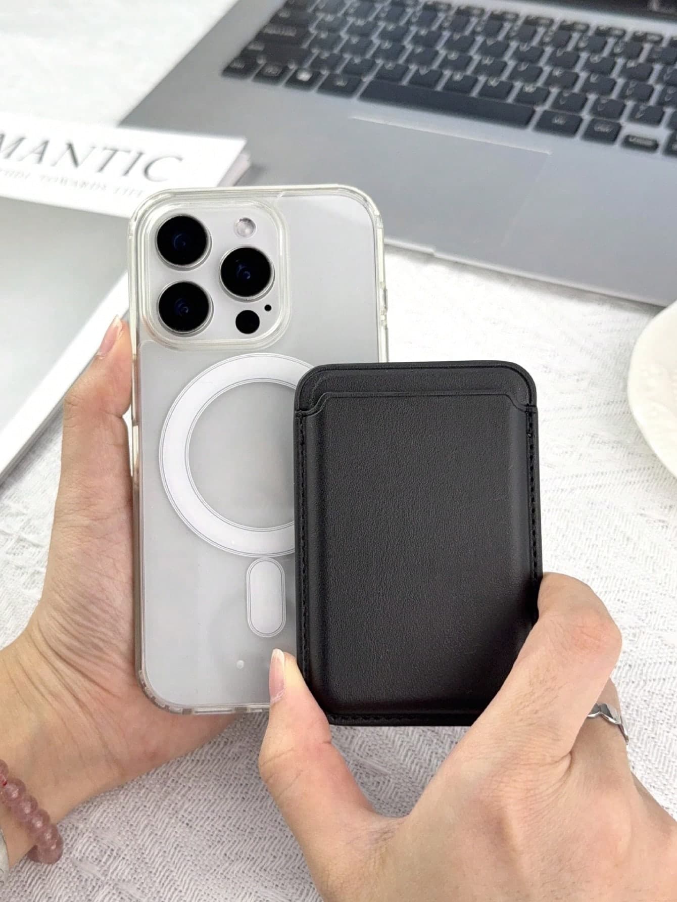 Magnetic Wallet Phone Card Holder With MagSafe, Upgraded Version With 23 Magnets, Compatible With IPhone 16 15 14 13 12 Pro/Pro Max/Plus/Mini MagSafe Wallet Accessories Series, Magnetic Phone Card Case
