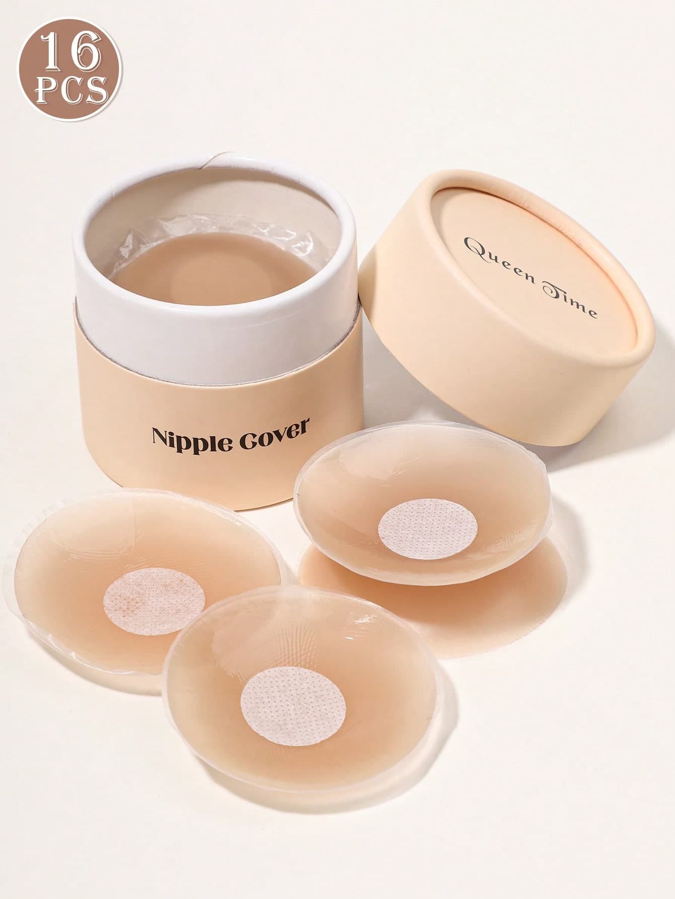 TSLBNRIO Women's Silicone Boxed Nipple Covers, Invisible Breast Pads, Strapless Bra, Adhesive Bra, Women's Lingerie, Invisible Bra, Washable And Reusable