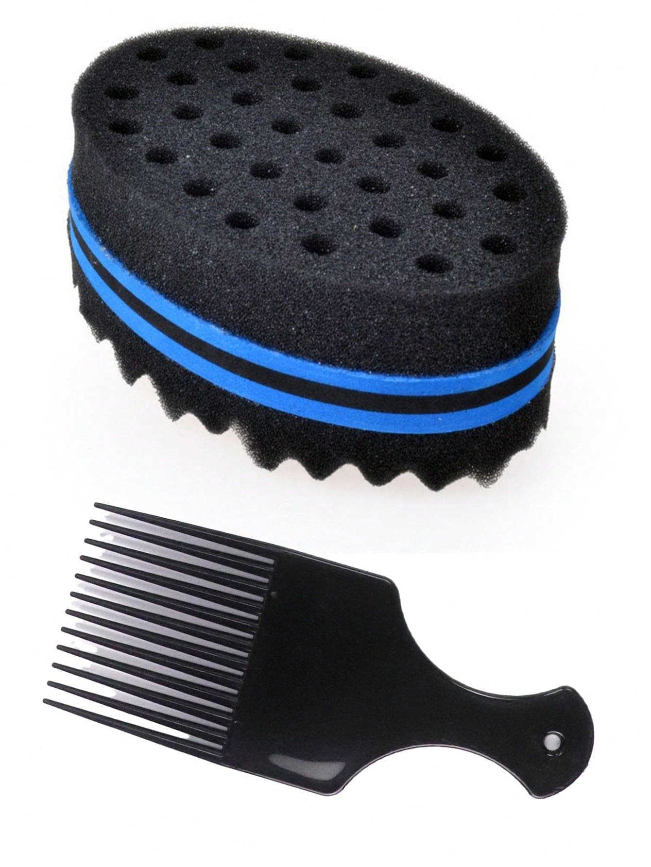 Magic Twist Hair Sponge, Barber Hair Brush Sponge, Styling Tool For Afro Curl, Coils, Dreadlocks