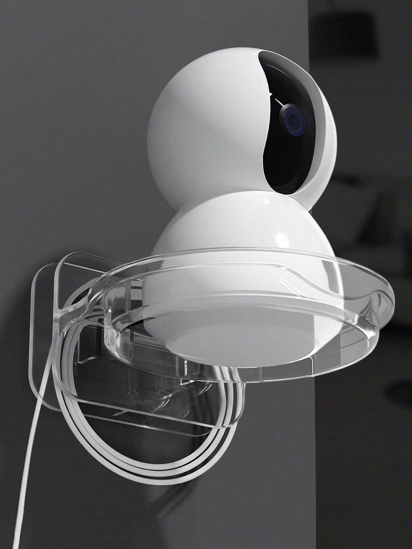 1pc Circular Seamless Wall-Mounted Camera Bracket, Storage Rack For Children's Room