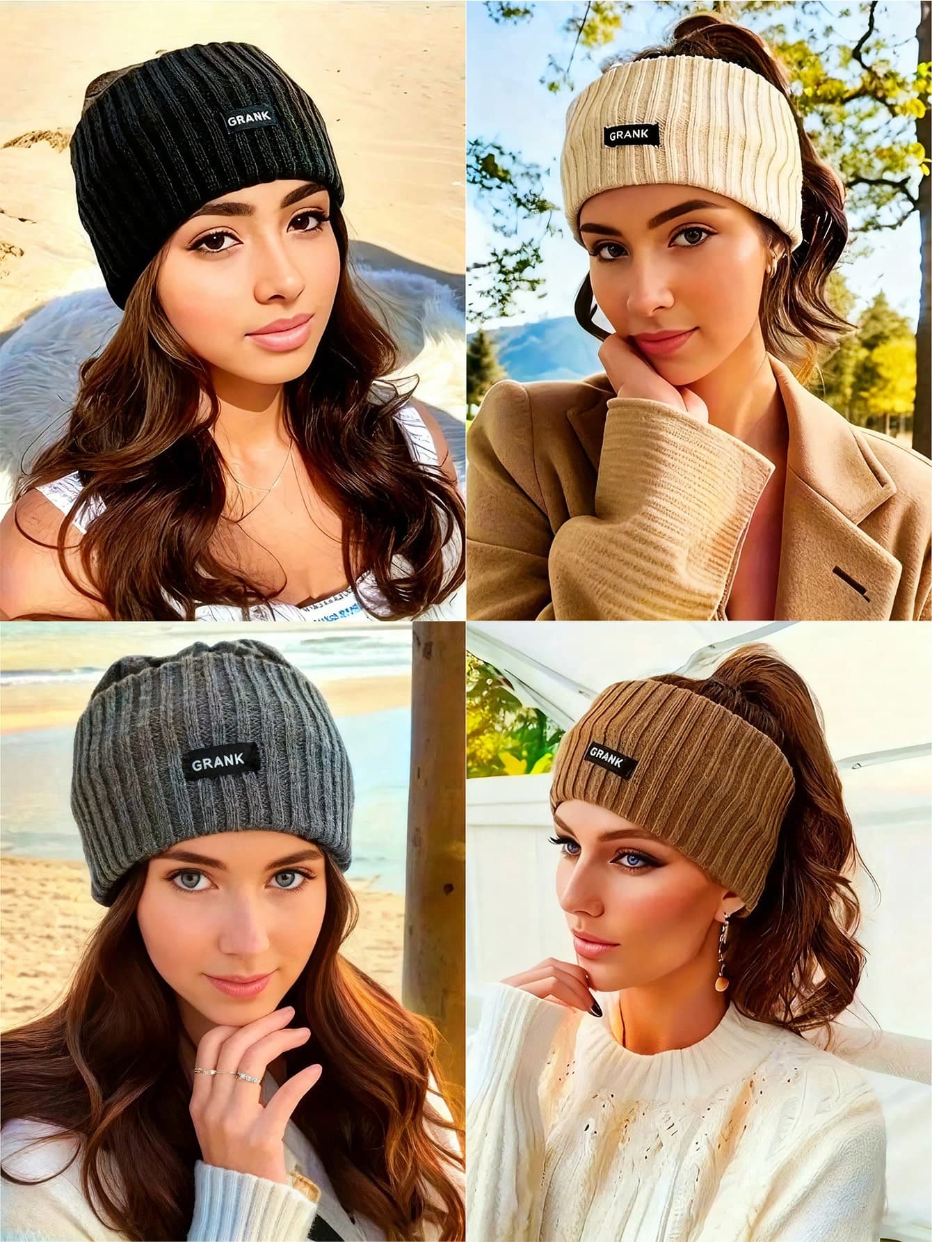 4PCS/1PC Knitted Headband For Keeping Warm And Protecting The Forehead, Sports Headband For Autumn And Winter Daily Wear, Women's Headband, Fashion Headband