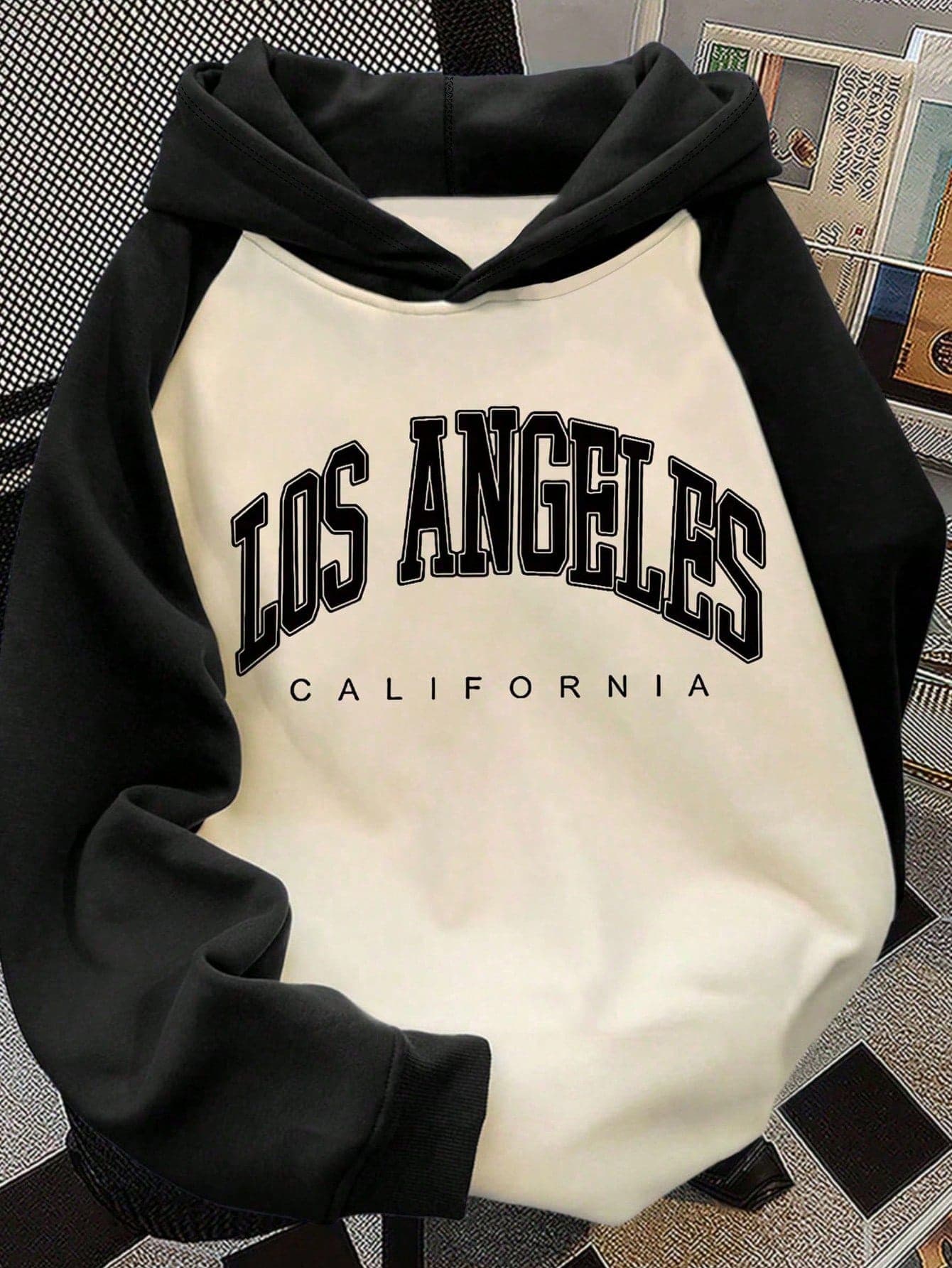American Style Letter Print Drop Shoulder Sweatshirt Sweatshirt, Suitable For Spring, Autumn And Winter, Teen Boys