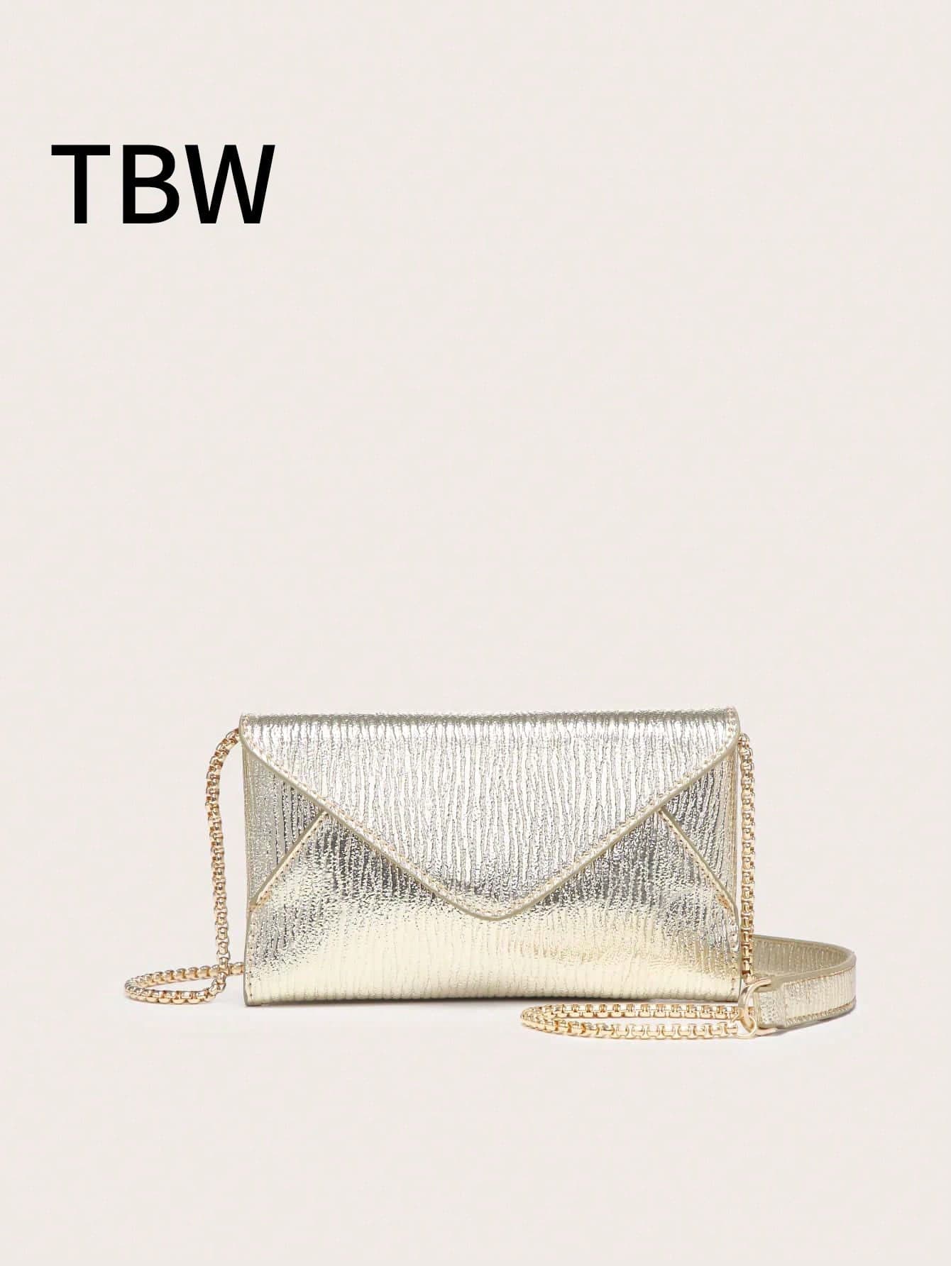 Women's Flap Crossbody Bag, PU Leather With Metal Chain, Embossed Square Bag, Fashion & Versatile, Suitable For Outings And Shopping