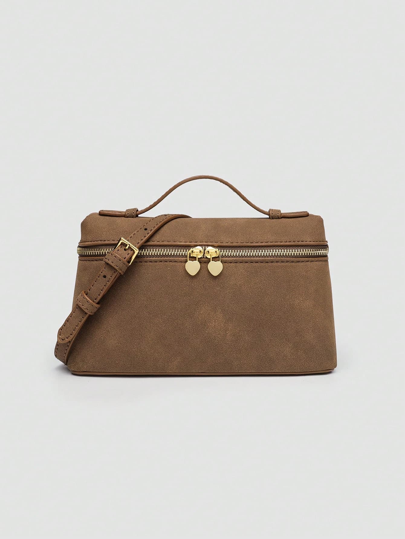 1pc Solid Color PU Square Crossbody Bag, Suitable For Women's Daily Fashion Matching And Outings