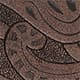 Brown Carved Button