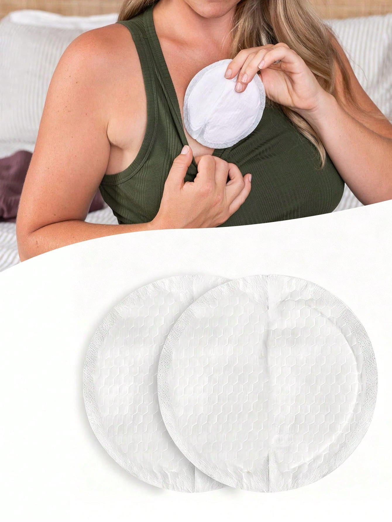 10pcs Simple Nursing Pad,Disposable Anti Overflow Pad Ultra-Thin
