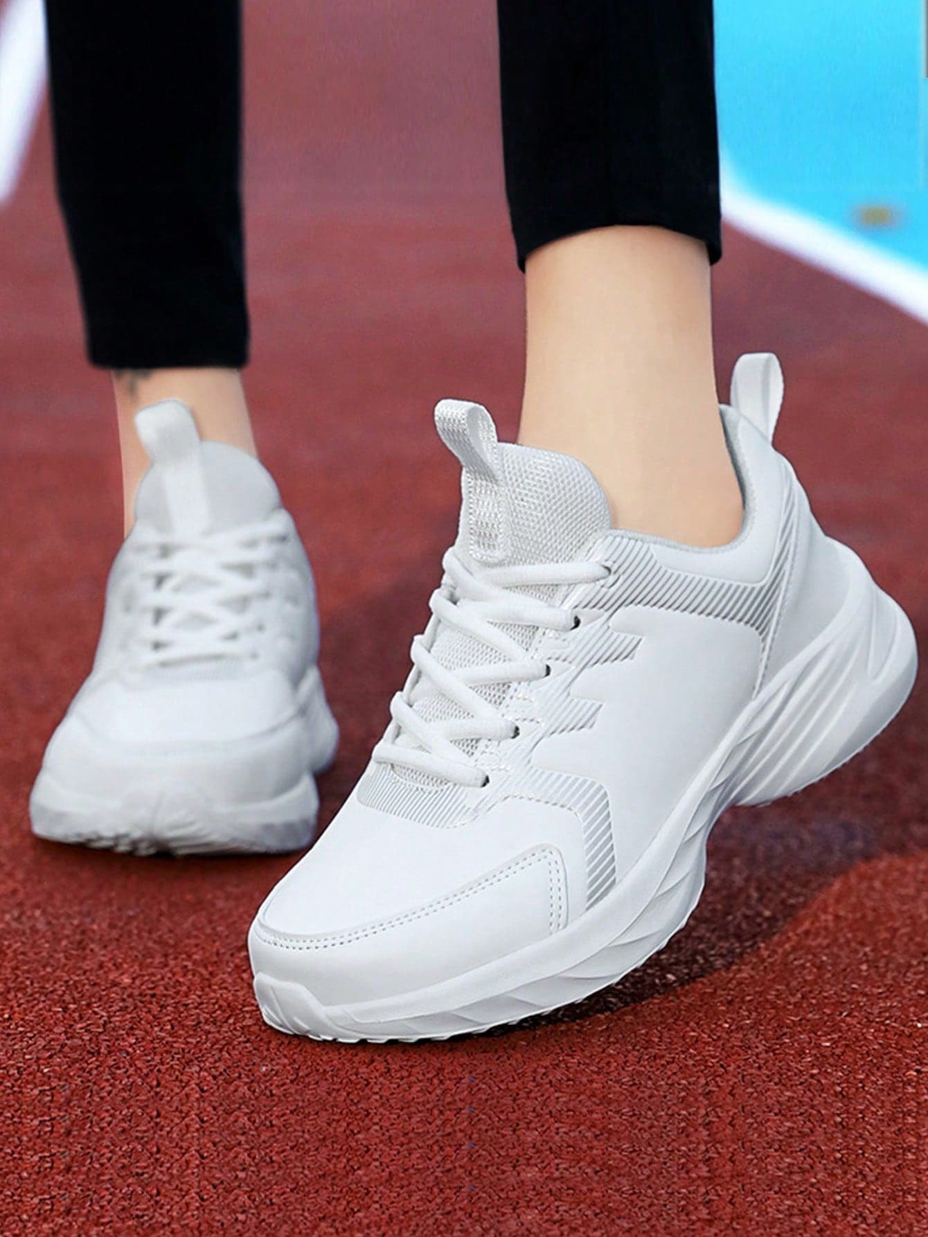 STARNOVO Double Star Sports Style Black Sneakers Women's Summer New 2026 Authentic Leather Casual Lightweight Running Travel Shoes Women's Fashion Solid Color Running Shoes Lightweight Comfortable Black Sports Shoes Women