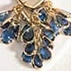Navy Blue Multi-zirconia Earrings