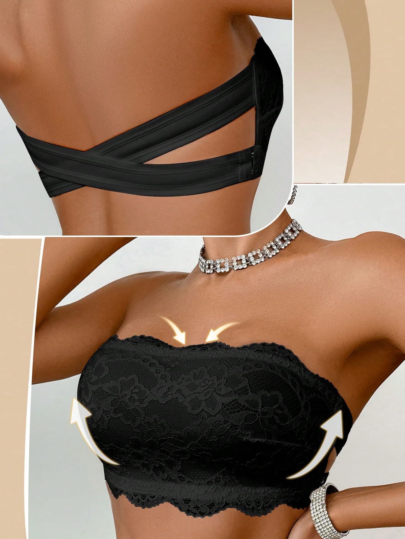 Women's Front Closure Minimalist Fitted Casual Wireless Bra