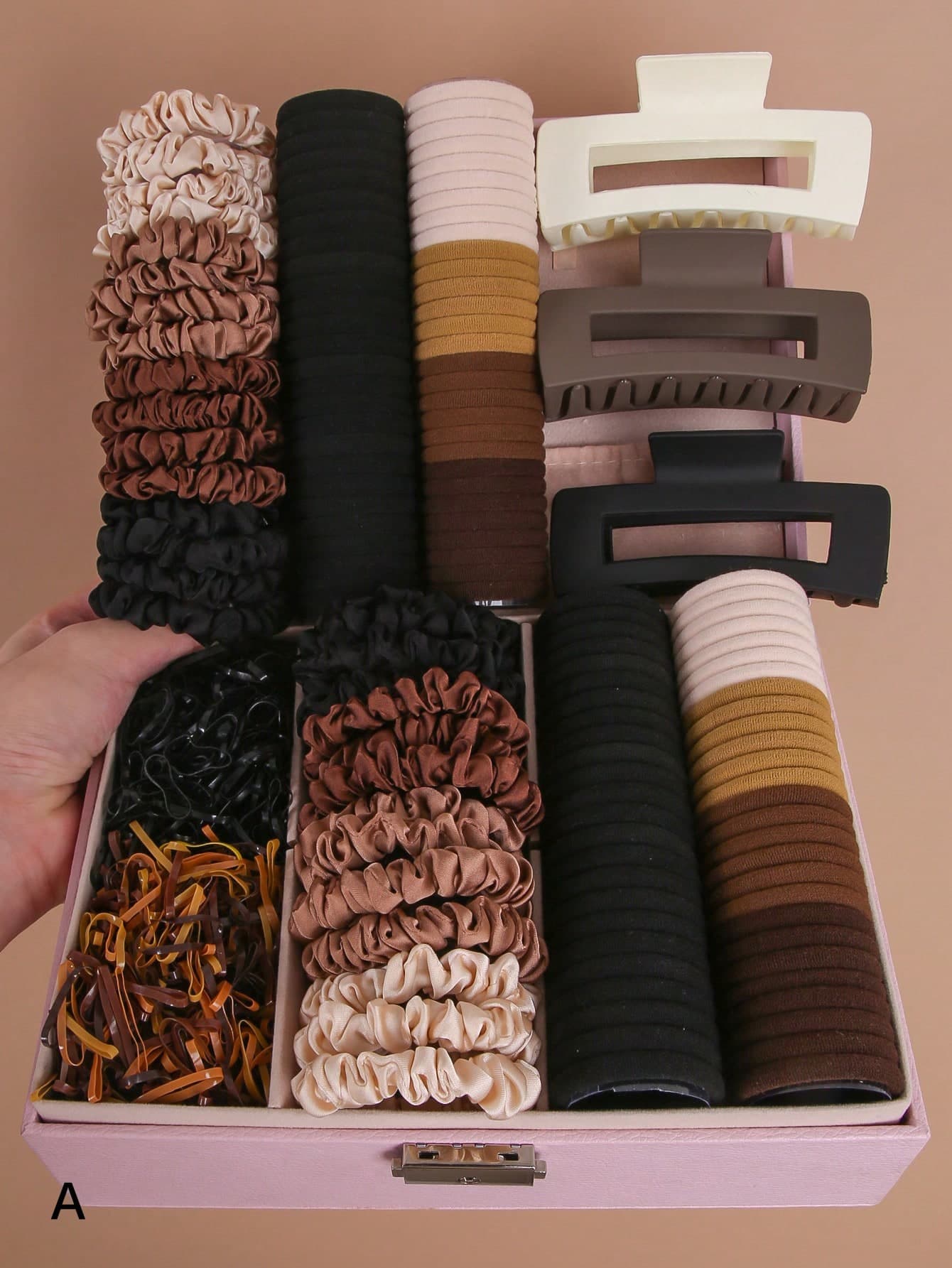 727pcs/Set Cute Princess Style Elastic Hair Ties, Durable & Non-Damaging Hair Ties
