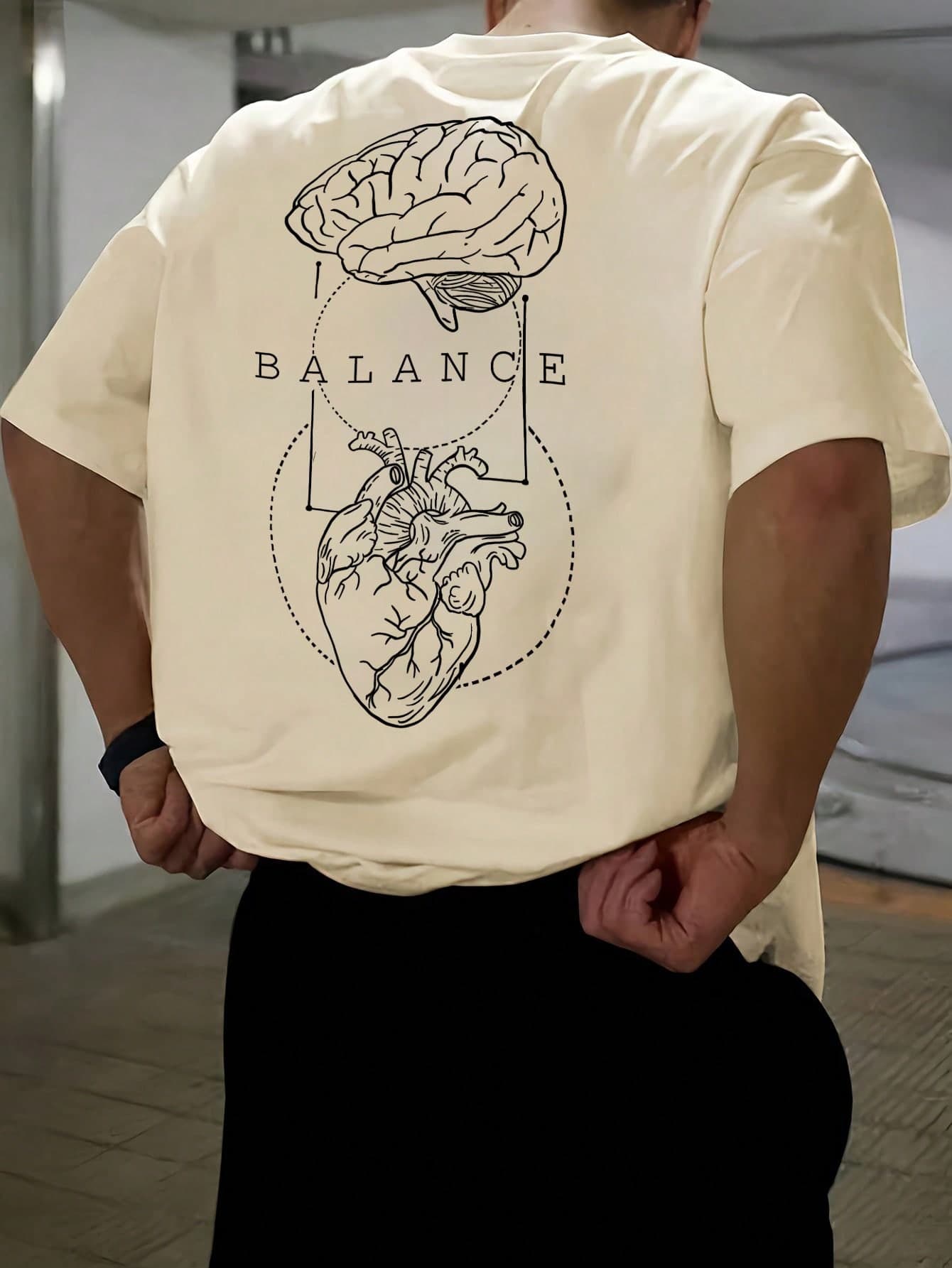 1pc Men's Fashionable Printed Loose Short Sleeve T-Shirt | Exquisite Design | Essential For Summer | Easy To Match, Showcasing Your Style