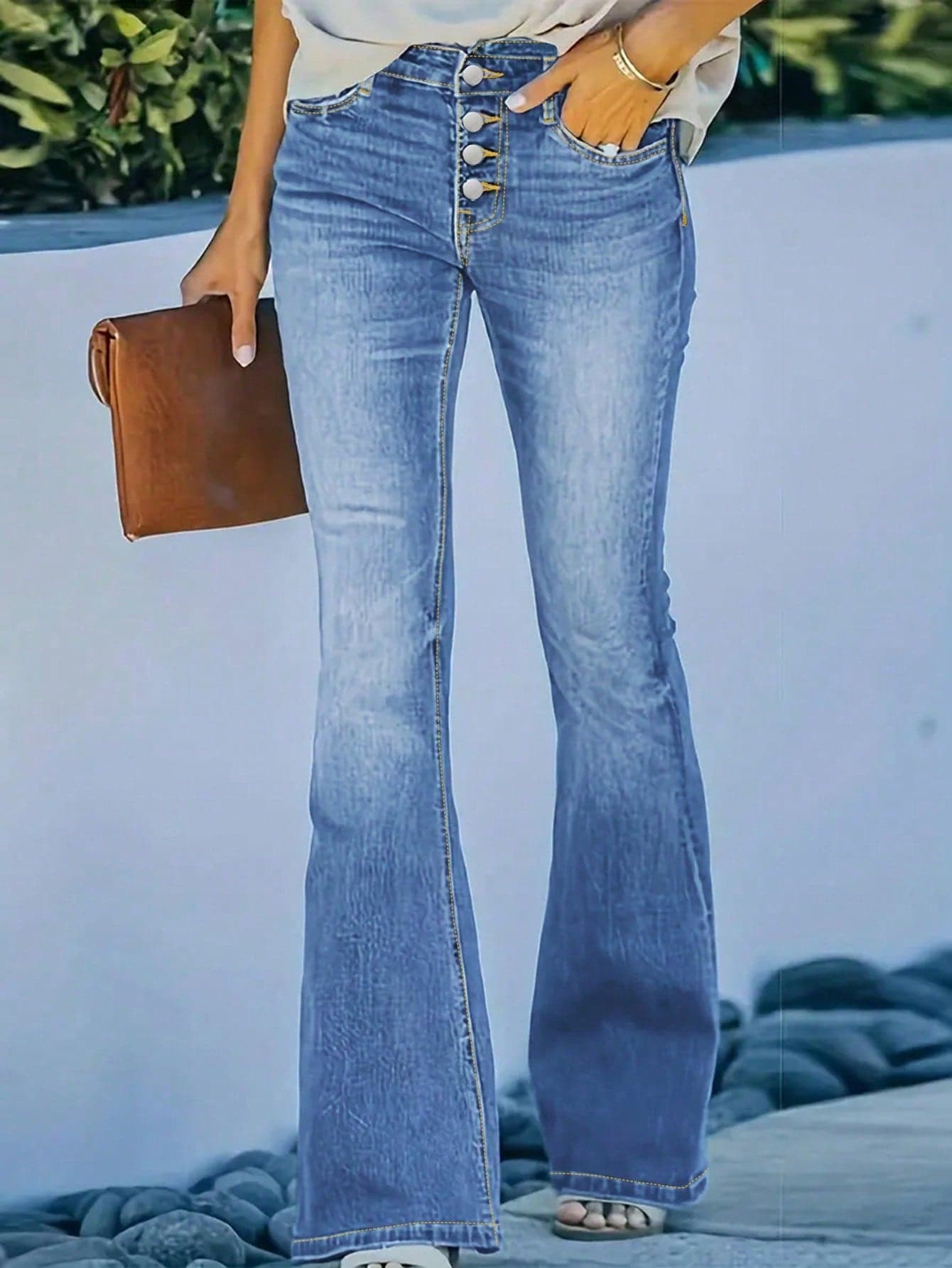 Women's Sexy Slim-Fit Casual Flare Jeans Spring