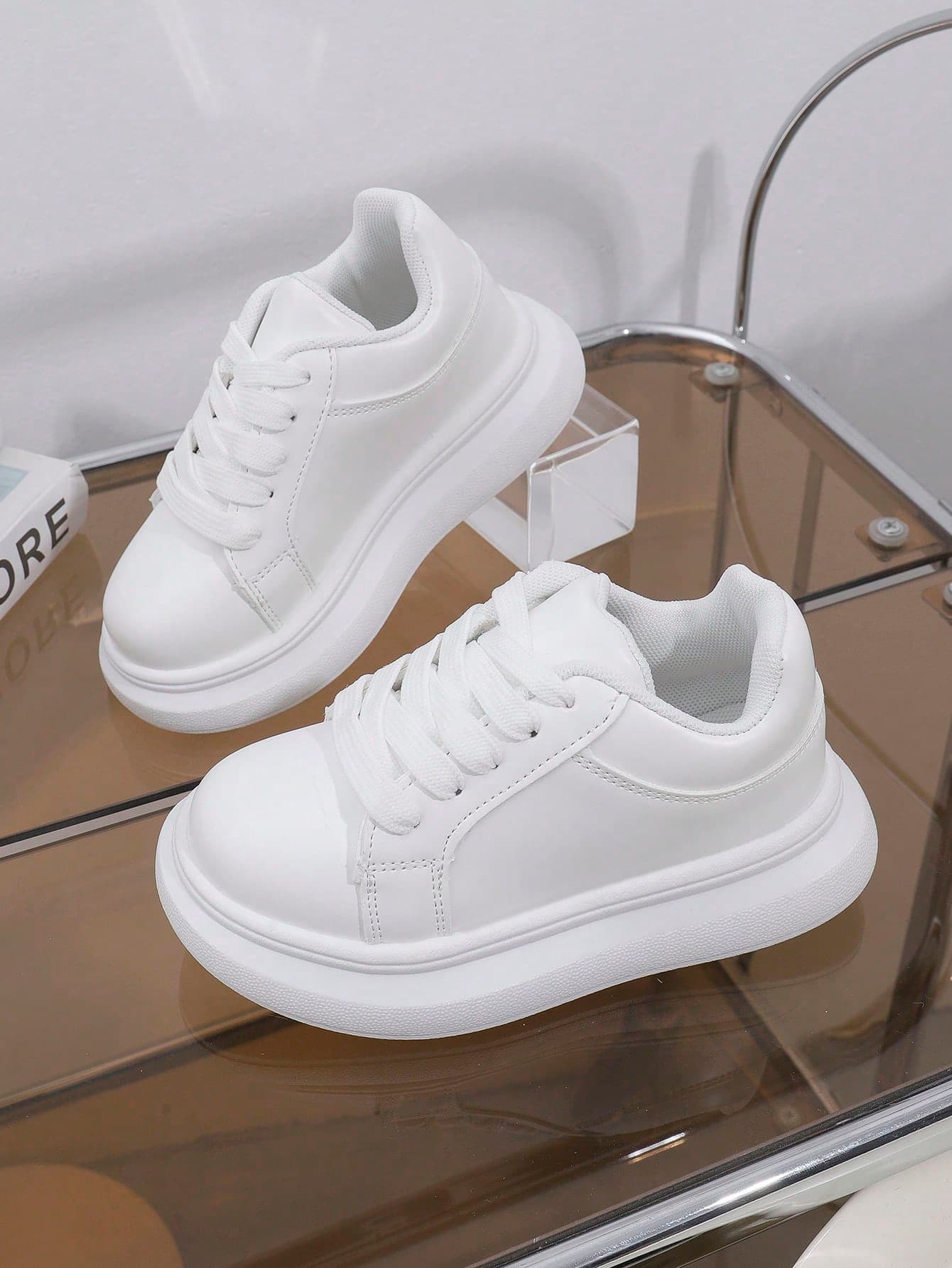 1 Pair Children's Autumn New Sports Shoes, Girls Soft Bottom Fashion Versatile Outdoor Non-Slip Round Toe Casual Shoes