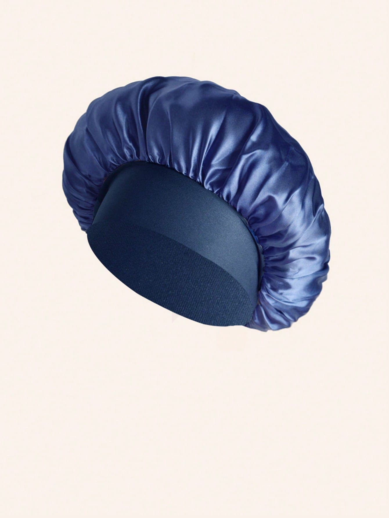 1pc Smooth Satin Wide Band High Elasticity Sleep Cap For Women, Hair Protection Cap, Suitable For Women With Thin Hair And Short Hair