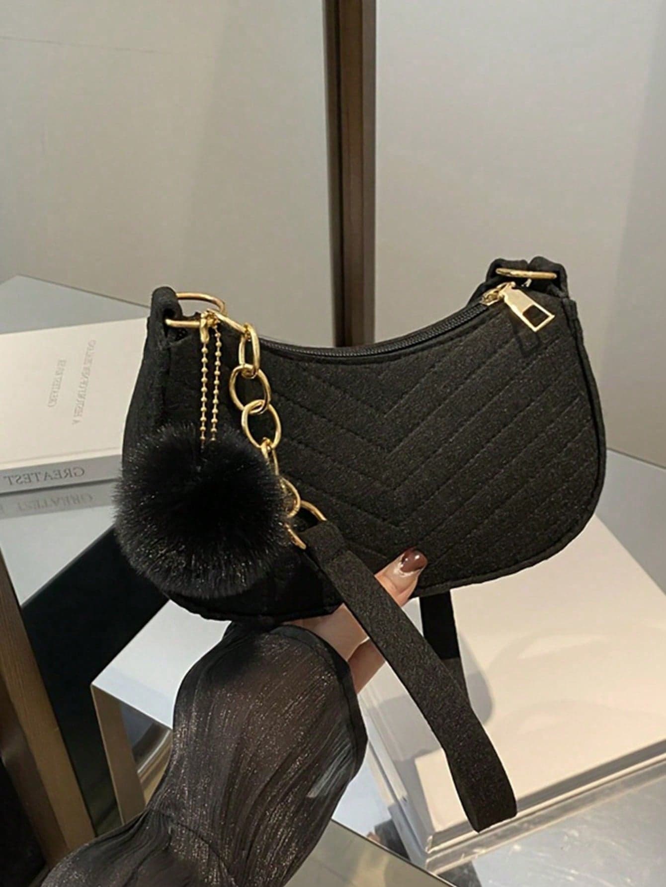 Women's Crossbody Bag - Elegant Minimalist Zipper Wallet, Synthetic Material, Suitable For Everyday And Formal Occasions, Spacious Interior, Suitable For Work, Travel, Fashion Enthusiasts, Multifunctional Accessory, Durable, Fashionable Design, Office Accessory