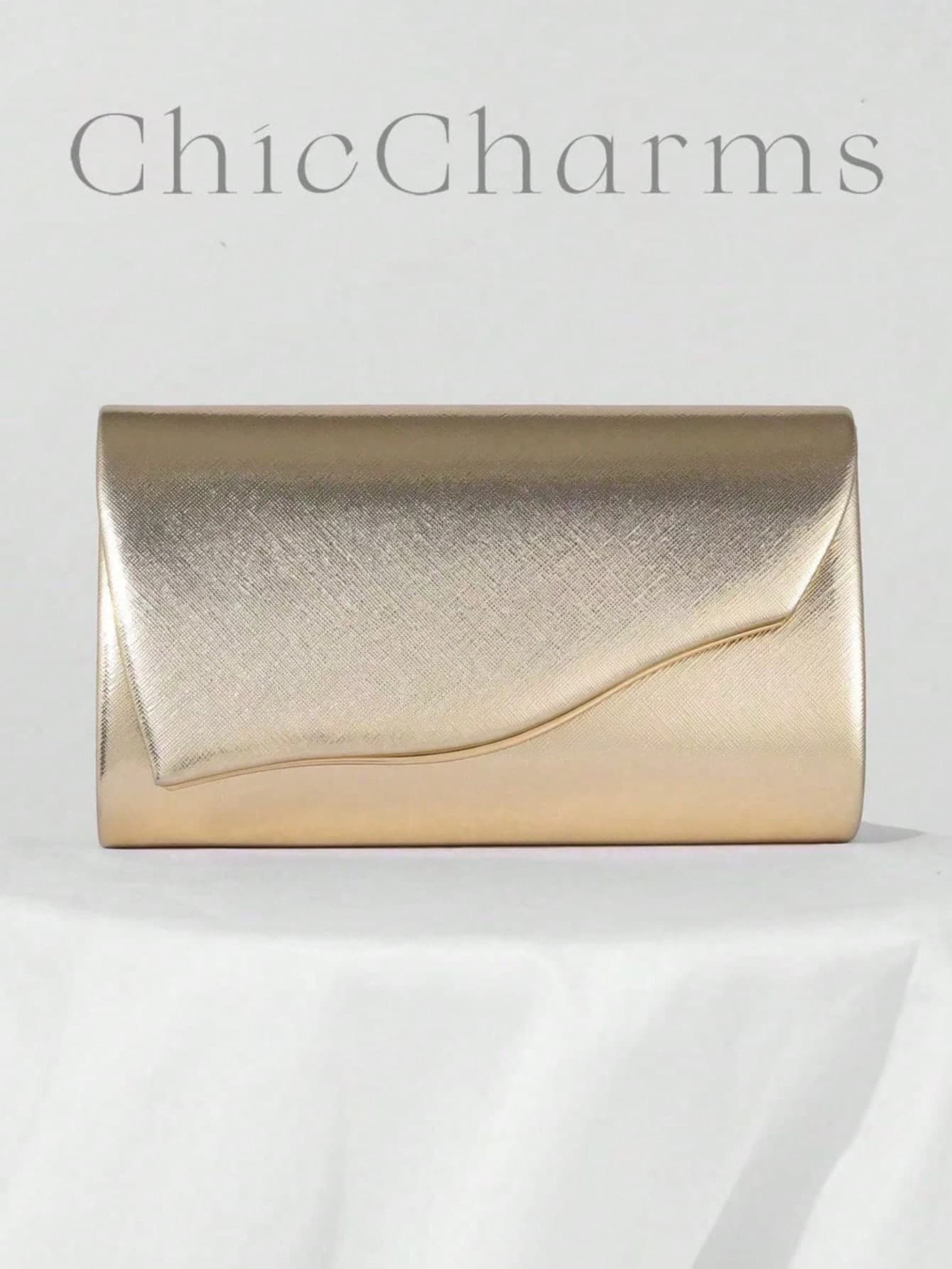 European And American Fashionable Simple Dinner Clutch Bag, Made Of High-Quality PU, Elegantly Designed For Noble Women, Single Chain Shoulder Bag