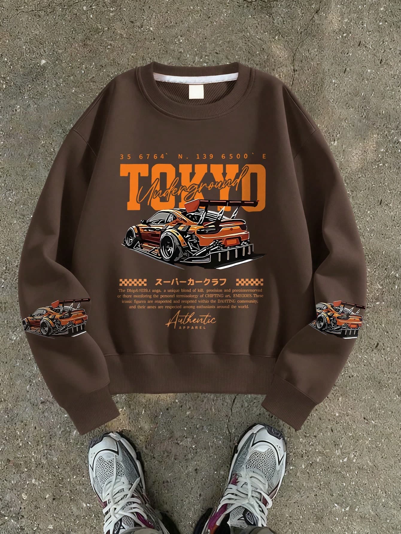 1pc Teen Boy Racing Sweatshirt, Comfortable, Spring/Autumn Outdoor Gatherings & Personalized Style