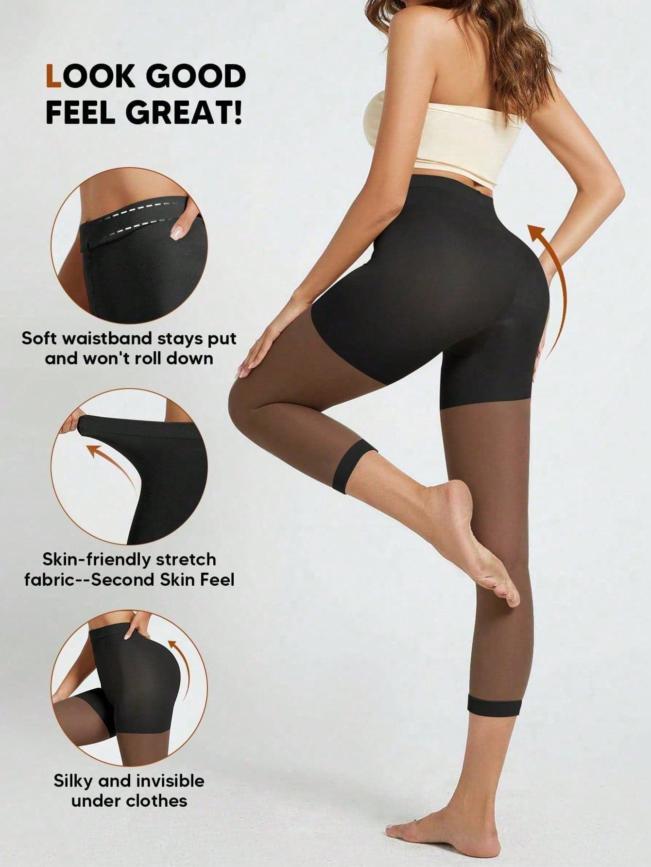 Suprenx Women's Casual Solid Color Pantyhose