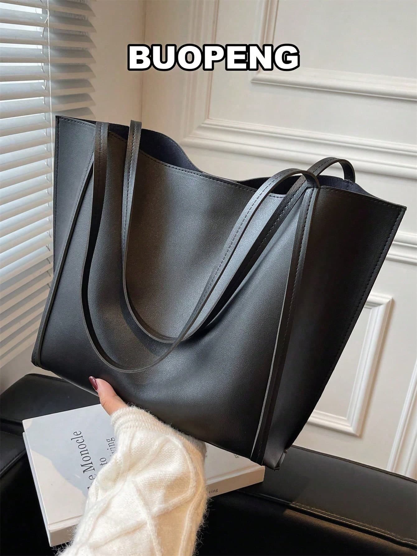 Women's Large Capacity Shoulder Tote Bag For Daily Commute , Office,Business Professional Women