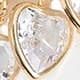 Heart-shaped Transparent White Gold