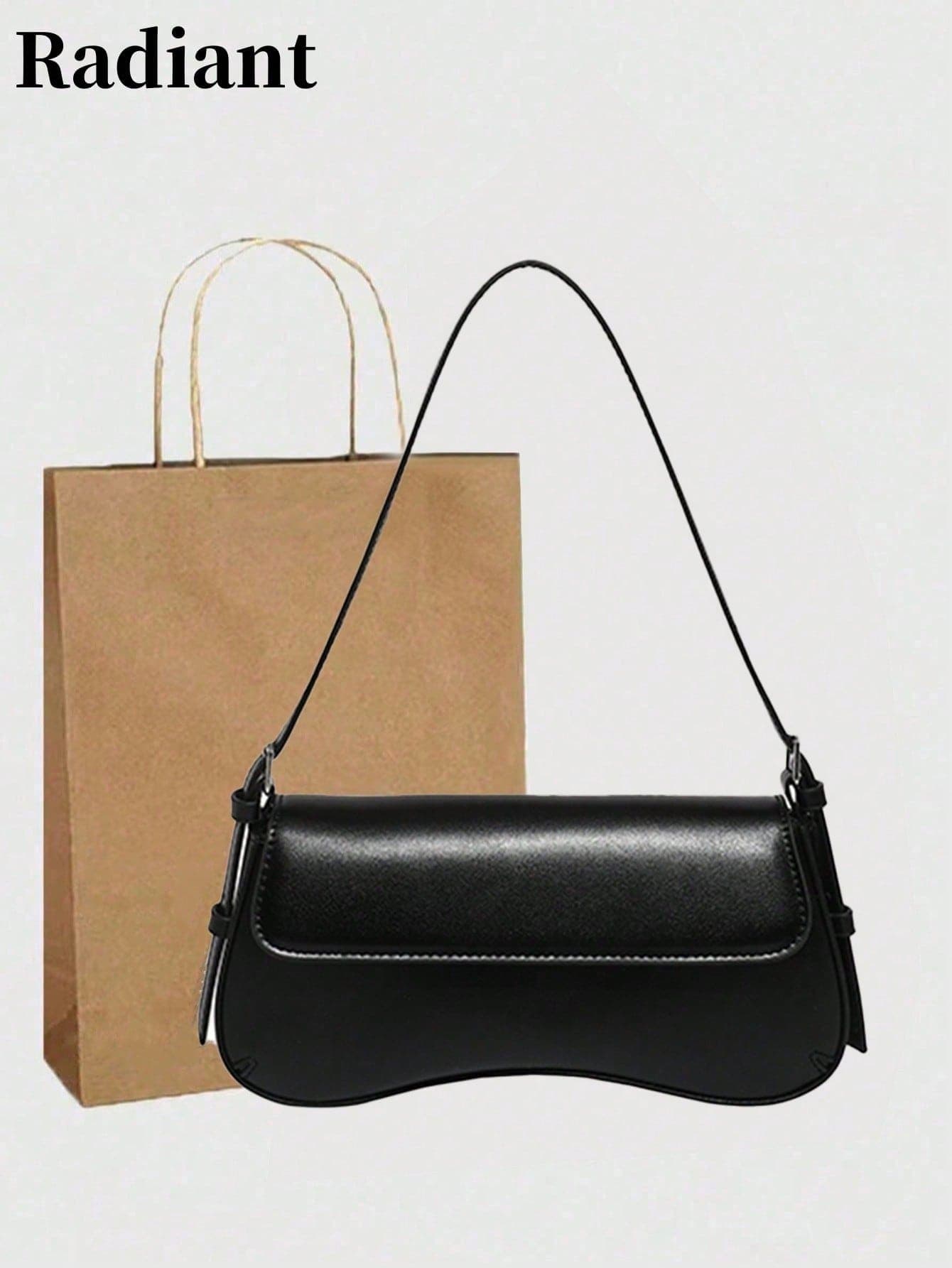 New Spanish Women's Flap Shoulder Bag, Commuter Fashion Versatile Minimalist Underarm Handbag (Gift Bag Not Included)
