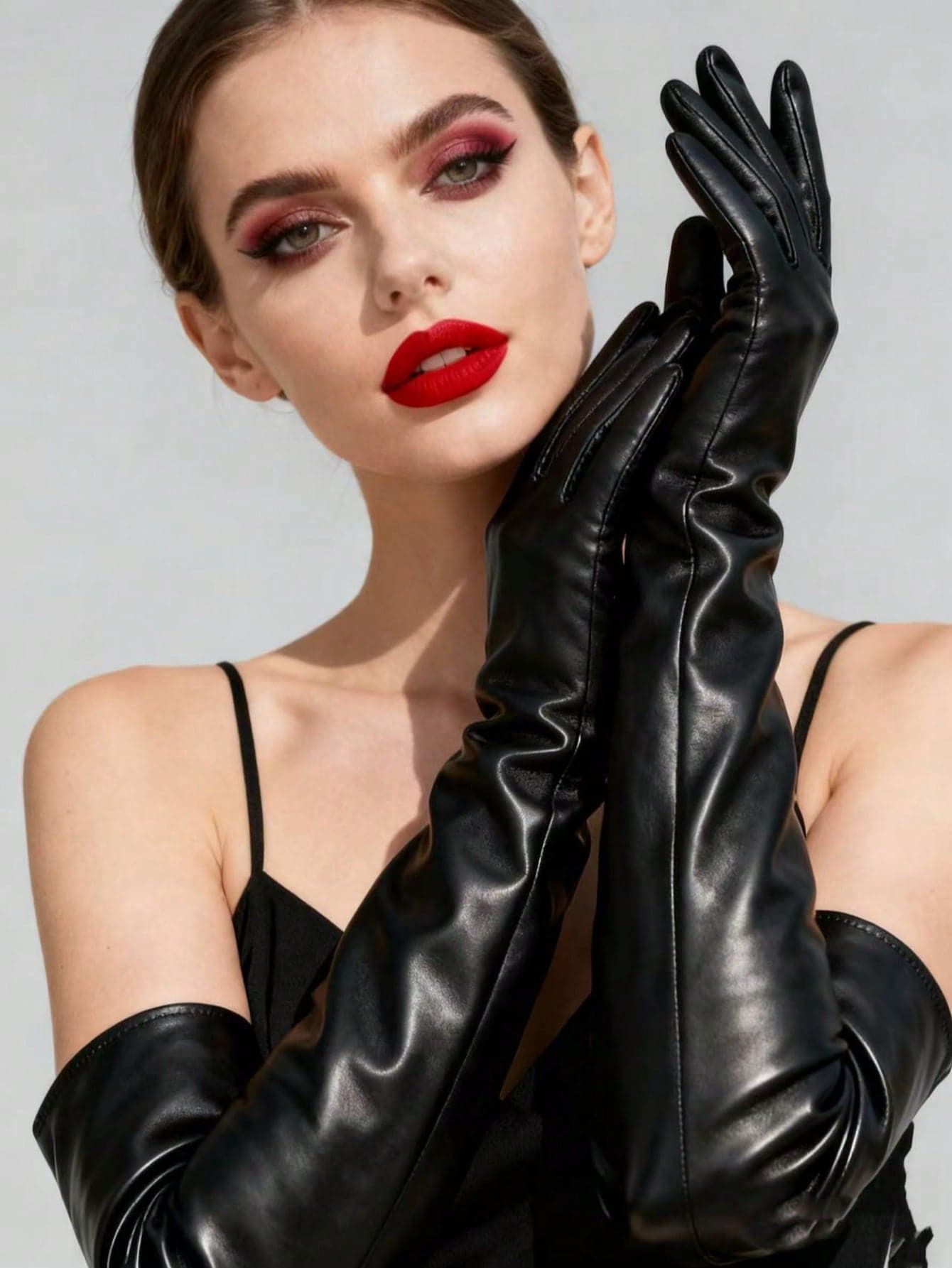 DA FEN QI MI MA 1 Pair 50cm Fashion Multi-Color Gloves, Suitable For Autumn/Winter Warmth, Wedding, Performance, Cosplay