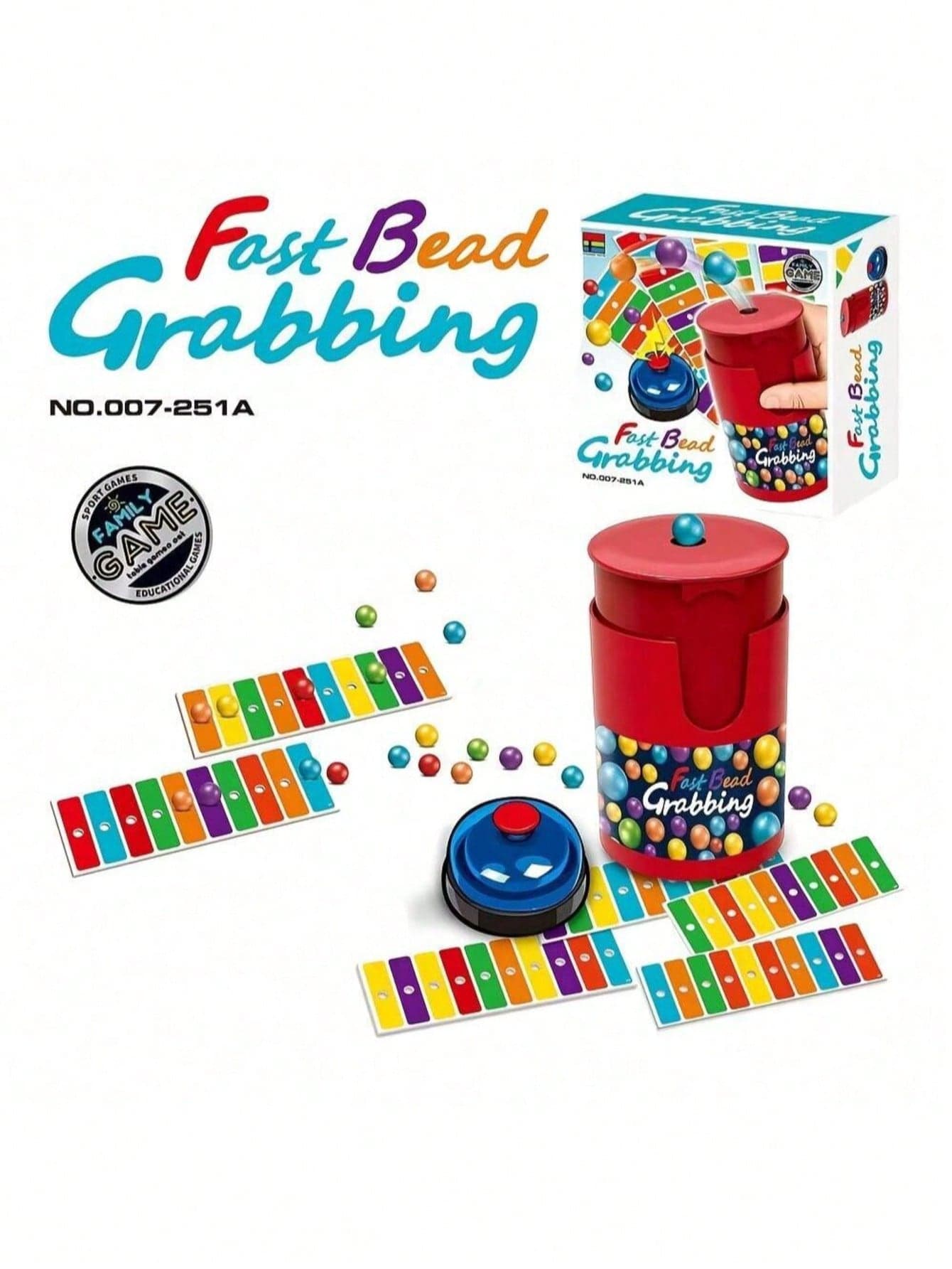 1 Set Manual Claw Machine - Hand-Operated With Colorful Beads And Ball Recovery System, Portable Party Game For Birthday, Christmas, Easter, Graduation, New Year And Other Occasions - Suitable For Family And Adult Party Games, No Battery/Power Required
