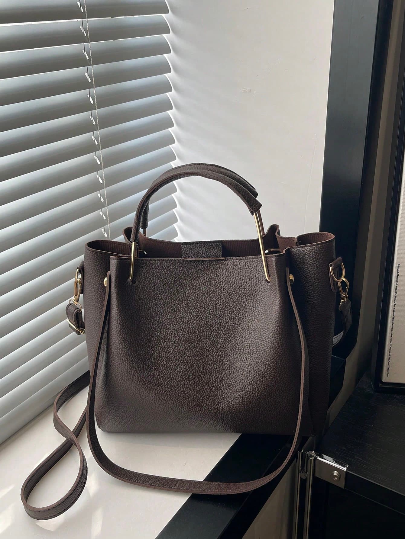 Fashionable Solid Color Minimalist Handbag, Multifunctional Tote Bag, Crossbody Bag, Suitable For Women Shopping, Work Commute And Daily Use