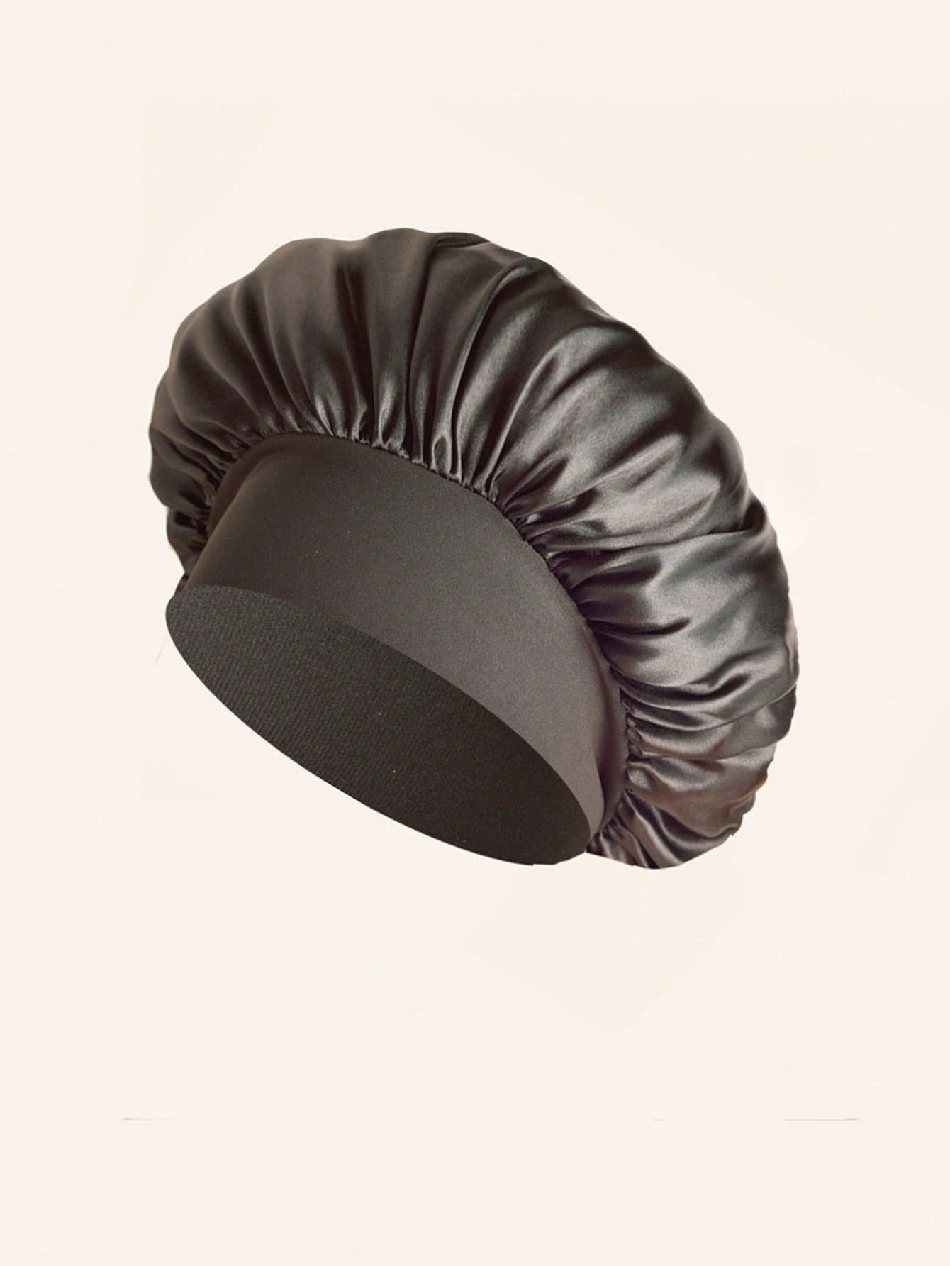 1pc Smooth Satin Wide Band High Elasticity Sleep Cap For Women, Hair Protection Cap, Suitable For Women With Thin And Short Hair