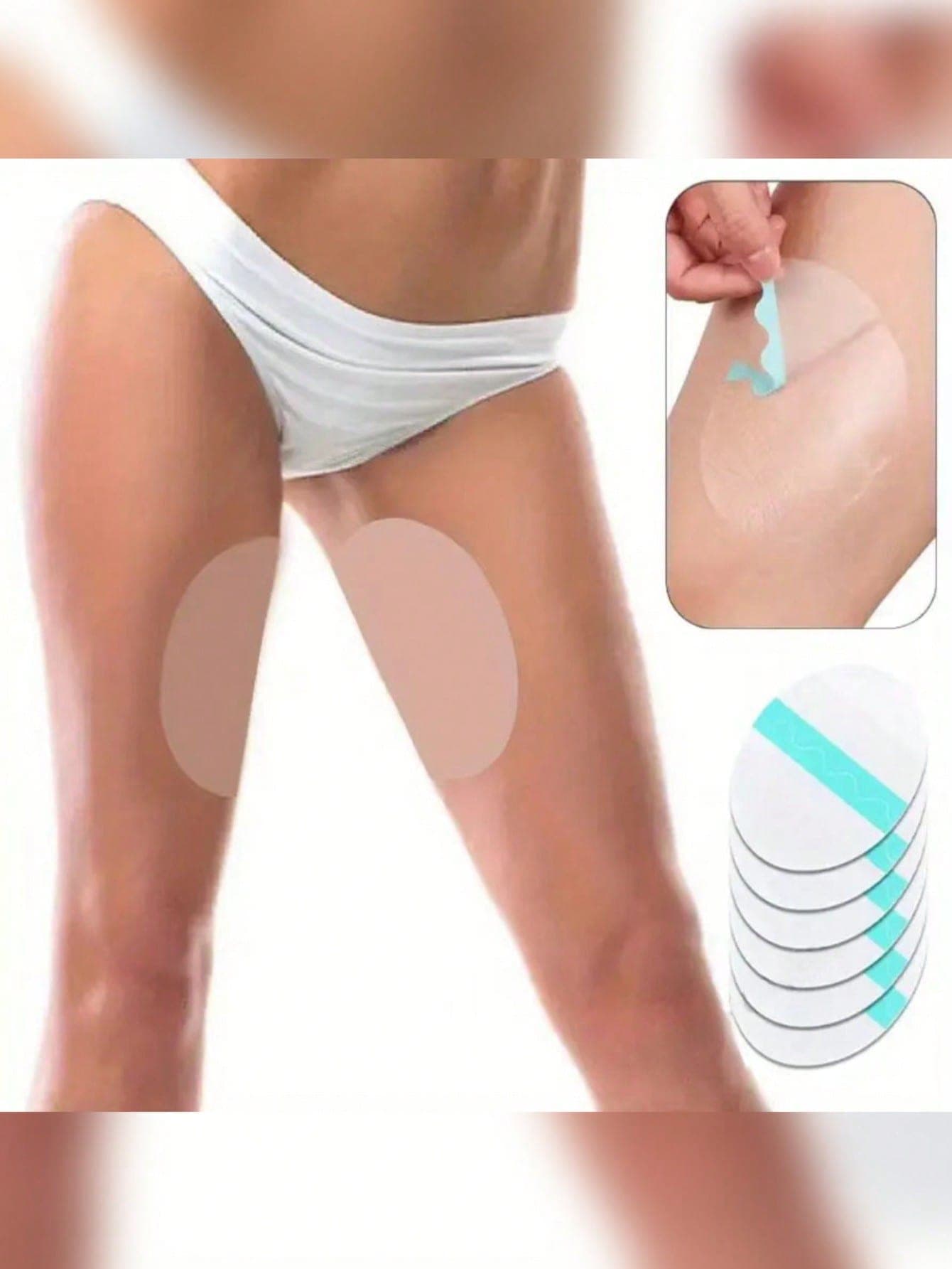 2/4/8/16pcs Thigh Chafing Protection Patches, Transparent Invisible Thigh Bands, Waterproof Breathable Patches, Unisex, Waist Binding Patches, Personalized Gift To Prevent Thigh Friction In Winter