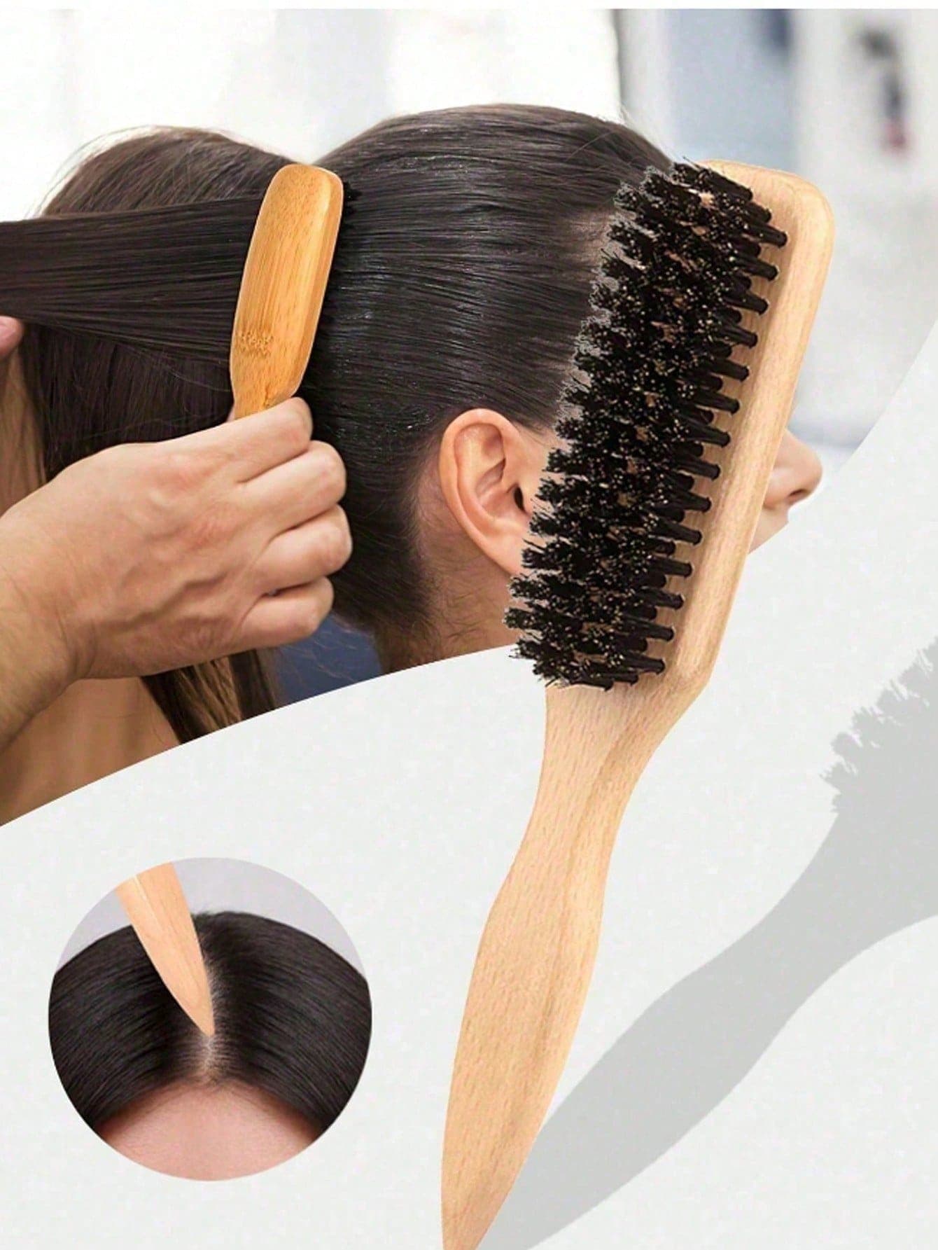 1pc Smooth Tail Comb, Suitable For Creating Sleek Ponytails, Smoothing Flyaways, Styling Frizzy Hair, Controlling Hairline - Wide Tooth Comb, Can Be Used For Parting And Sectioning, Hair Styling Tool