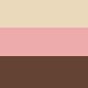 3pcs (white + Brown + Pink)