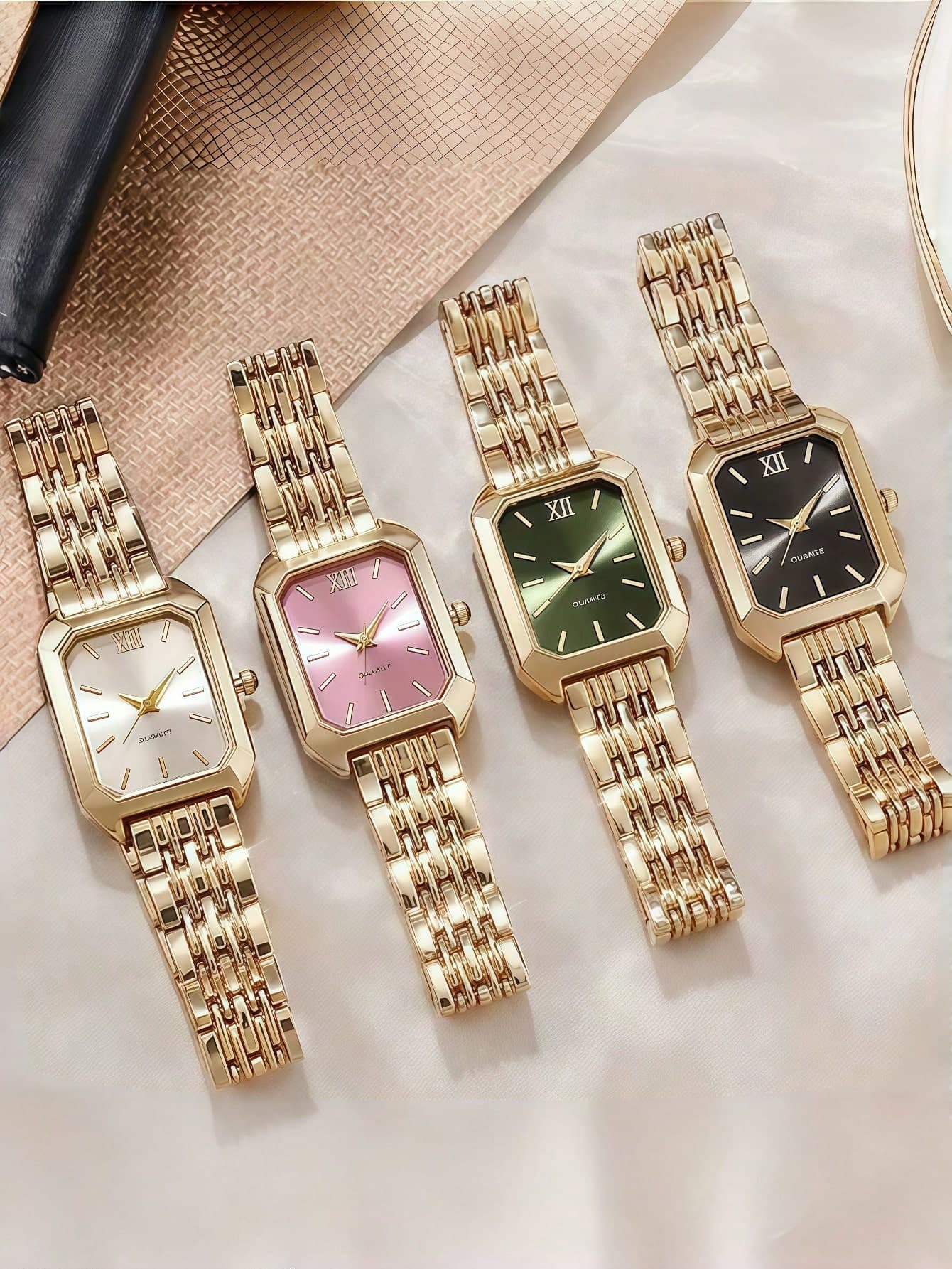 1pc Women's Square Dial Fashion Quartz Watch, Stainless Steel Band Casual Women's Watch, Suitable For Birthday And Anniversary Celebration