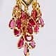 Rose Pink Teardrop Earrings
