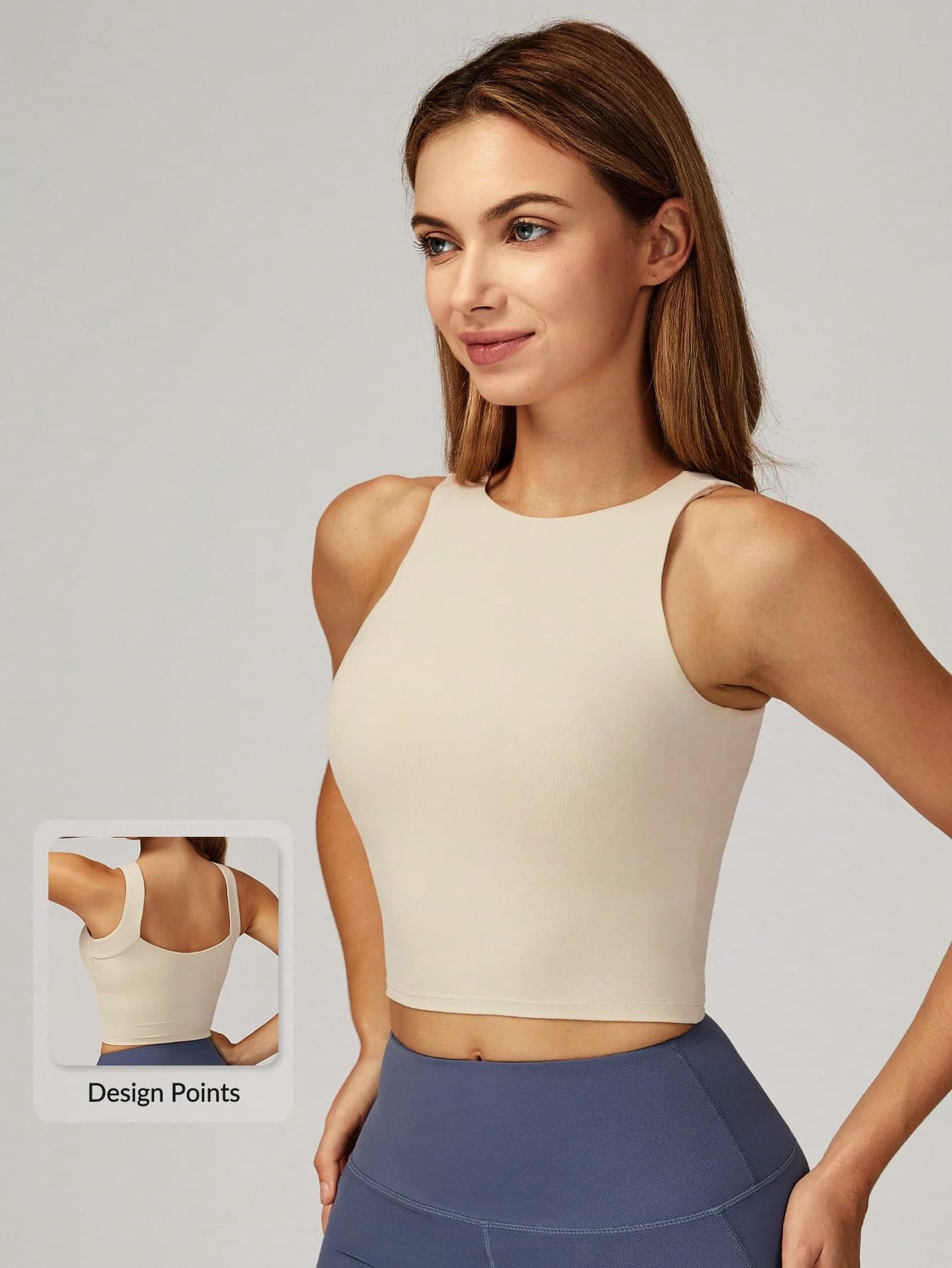 MASKERT Ladies' Sports Vests With High Elasticity, Suitable For Sports And Home Wear, Form-Fitting, Skin-Friendly And Comfortable
