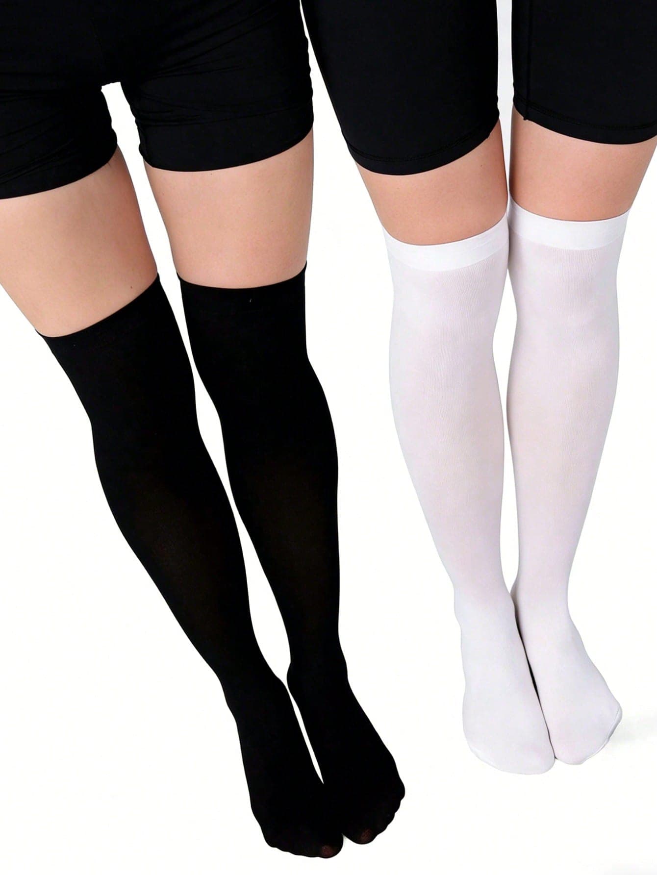 1/2/3 Pairs Velvet Over-The-Knee Socks, Slimming Mid-Calf Socks, Decorative Thigh High Socks, Outdoor Tall Socks, JK School Girl Style, Sports Socks, Suitable For Daily Wear All Year Round