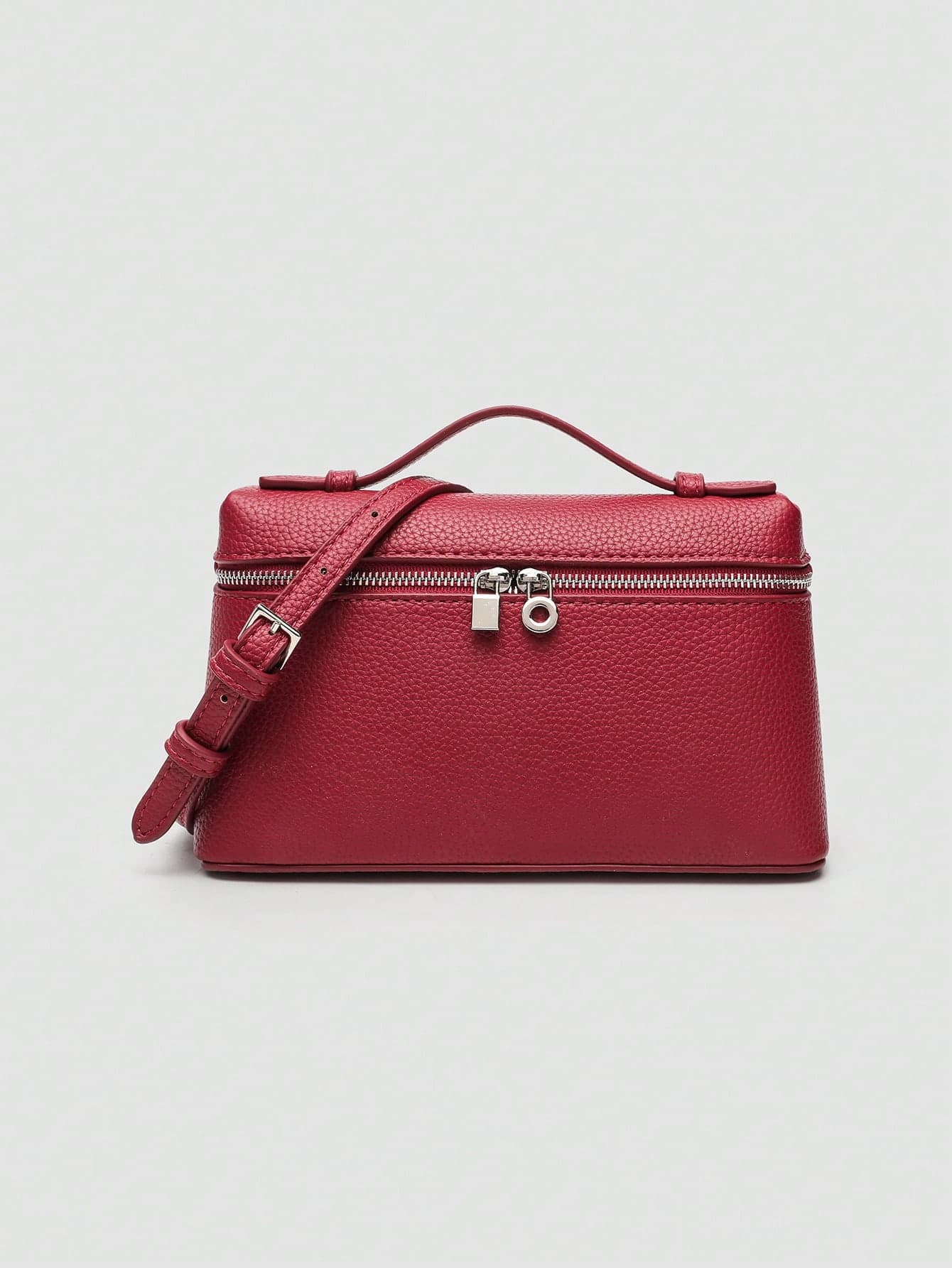 1pc Solid Color Litchi Grain PU Square Shoulder Bag, Small Handbag For Women, Suitable For Daily Fashion Matching, Outings, Shopping, Parties, Elegant Women's Commuter Bag, Ideal Valentine's Day Gift, Comfortable & Fashionable, Stylish Handbag, Personalized Gift Choice, 2025 Accessory, Fashionable Style Suitable For All Occasions, Affordable Luxury Feel, Rebellious Party Bag, Perfectly Suitable For Parties, Weddings, Balls, Dinners/Banquets, Elegant Ladies Bag