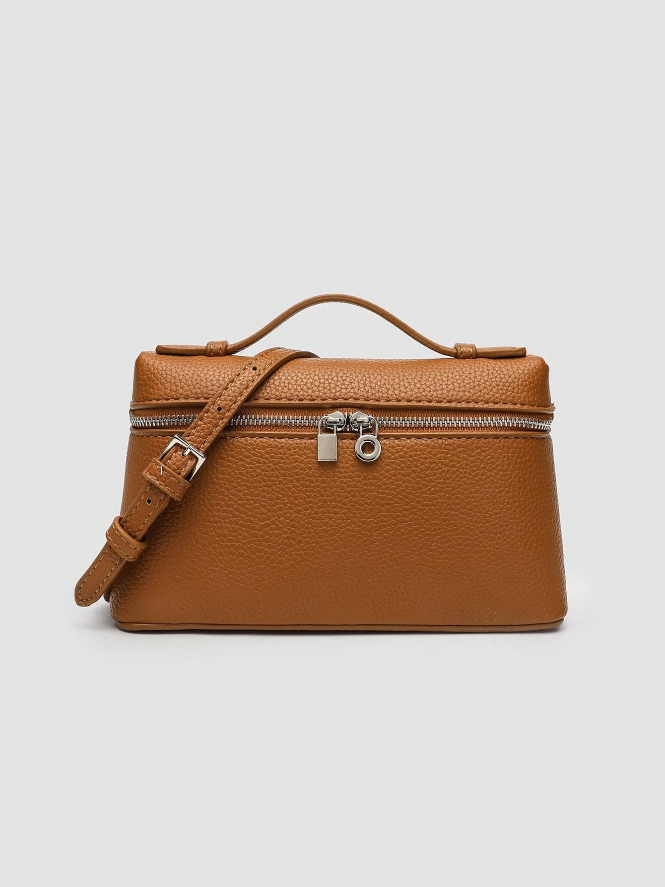1pc Solid Color Litchi Grain PU Square Shoulder Bag, Small Handbag For Women, Suitable For Daily Fashion Matching, Outings, Shopping, Parties, Elegant Women's Commuter Bag, Ideal Gift For Valentine's Day, Comfortable & Fashionable, Stylish Handbag, Personalized Gift Choice, 2025 Accessory, Fashionable Style Suitable For All Occasions, Affordable Luxury Feel, Rebellious Party Bag, Perfectly Suitable For Parties, Weddings, Balls, Dinners/Banquets, Elegant Women's Bag