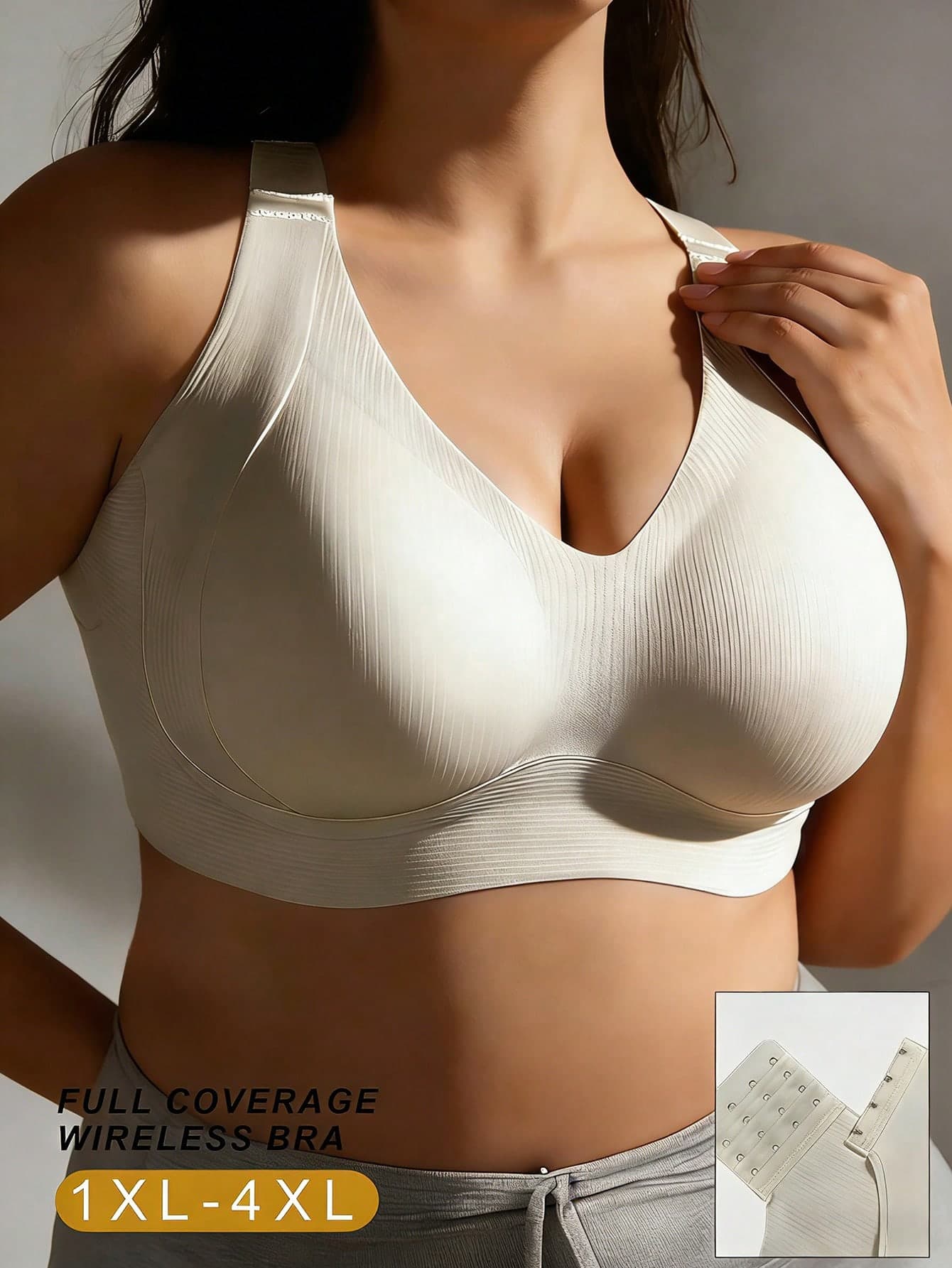 Plus Size Wireless Full Coverage Comfortable Seamless Bra