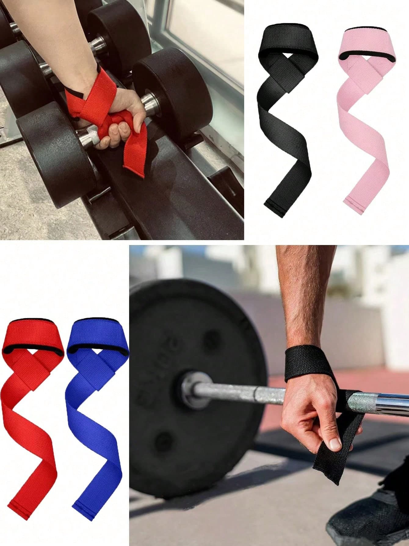 Straps, Dumbbell Hand Protector Bands, Fitness Wrist Wraps, Gym Accessories
