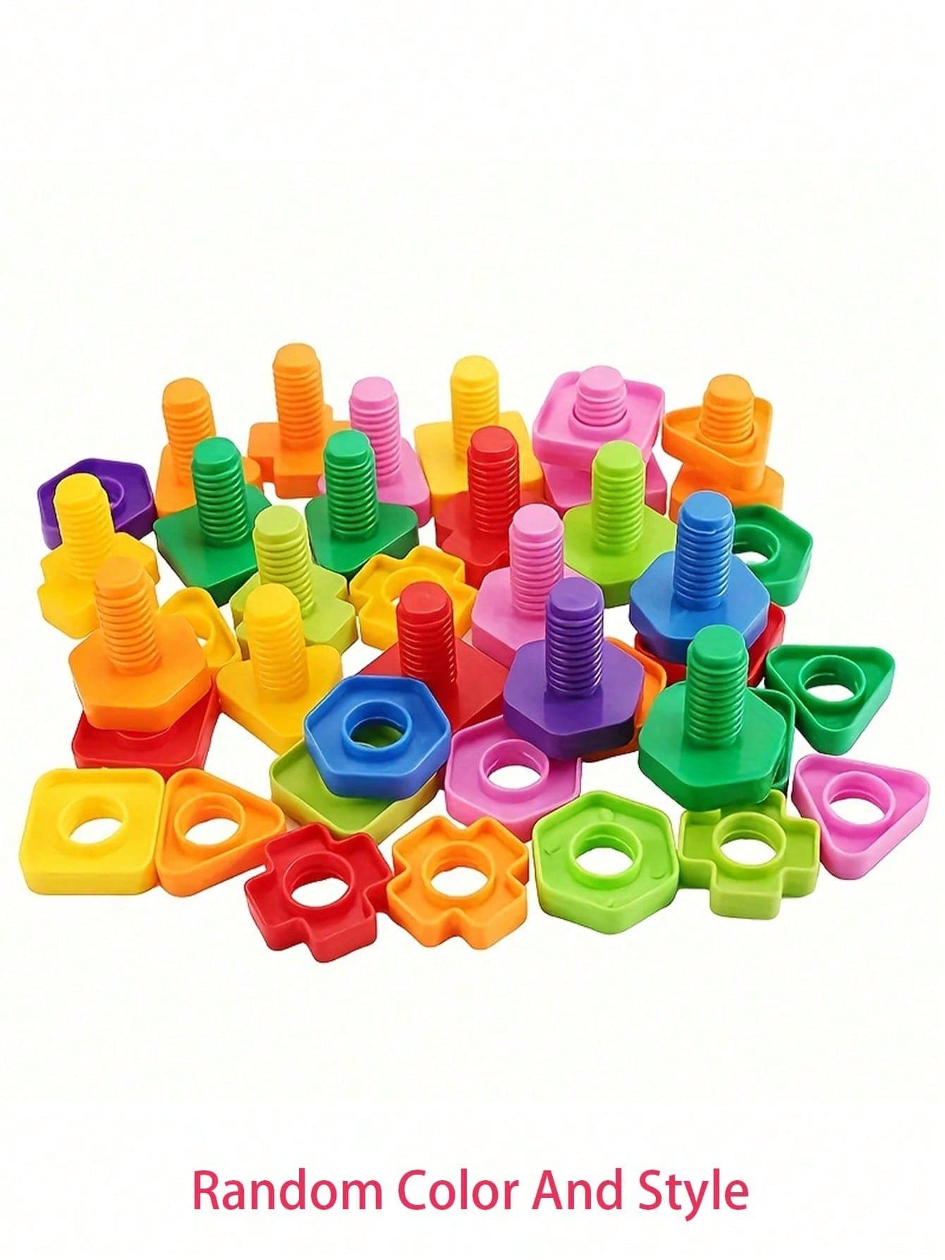 Early Education Screw Assembly Building Blocks - Trains Finger Dexterity