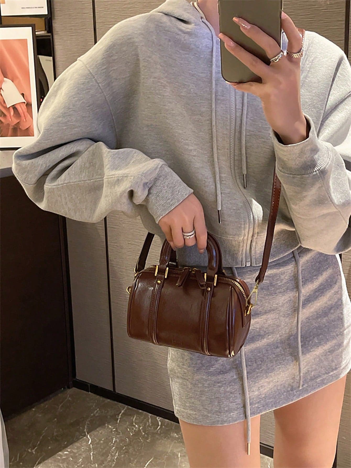 Boston Handbag, Shoulder Bag, Pillow Bag