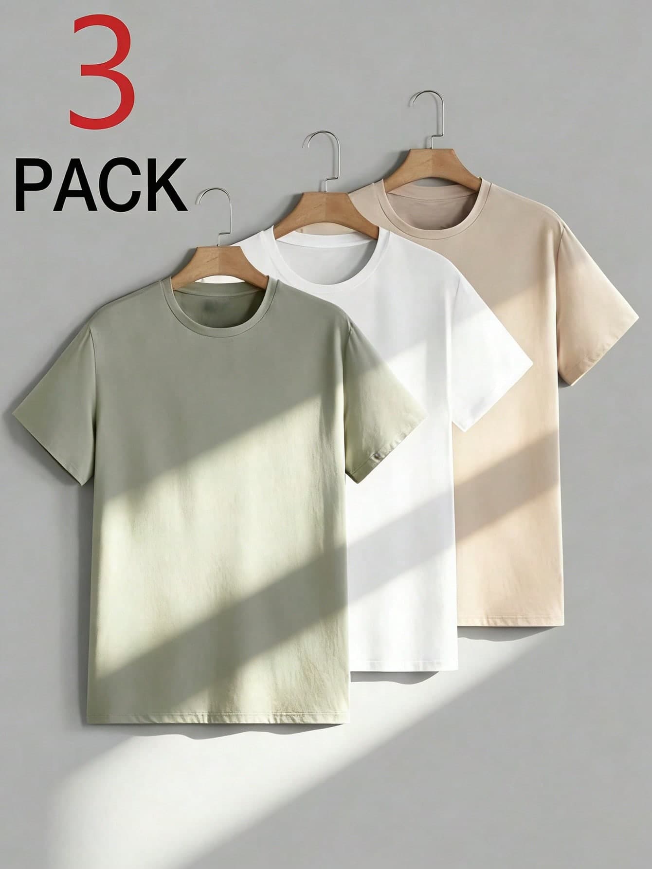 3pcs/Pack Boys Print Casual Round Neck Short Sleeve T-Shirt, Summer Student Clothes For Young Children - Multiple Colors Available. Comfortable And Fashionable Children's T-Shirts To Explore The World!