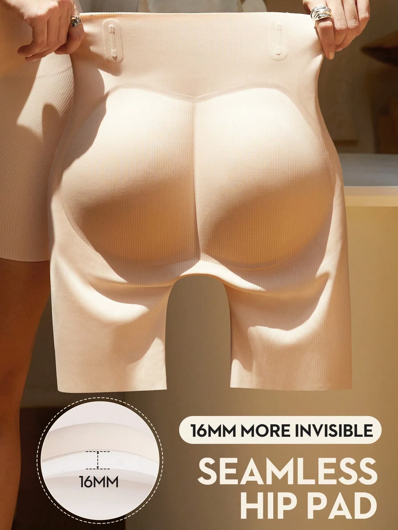 1pc Women's Seamless Waist-Cinching Butt-Lifting Shaping Panties With Padded Butt, Tummy Control Flat Belly, Shaping Underwear Shorts Briefs