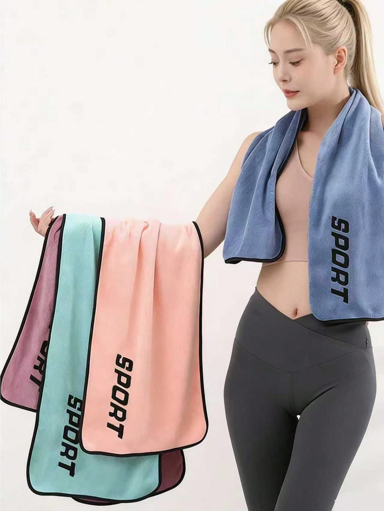 Ultra-Absorbent Fitness Yoga Towel Gym Training Sports Towel For Gym Running Cycling Sweat Wiping Outdoor Sports Use Fitness Workout Equipment Beach Towel Yoga Accessories Summer Travel Camping Essentials Hiking Outfits Room Bathroom Decor