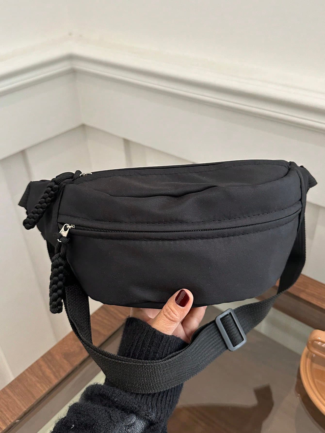 Nylon High Capacity Chest Bag Waist Bag Unisex Suitable For Daily Sports Running Travel Casual Use Minimalist Fashion Versatile Women's Chest Bag