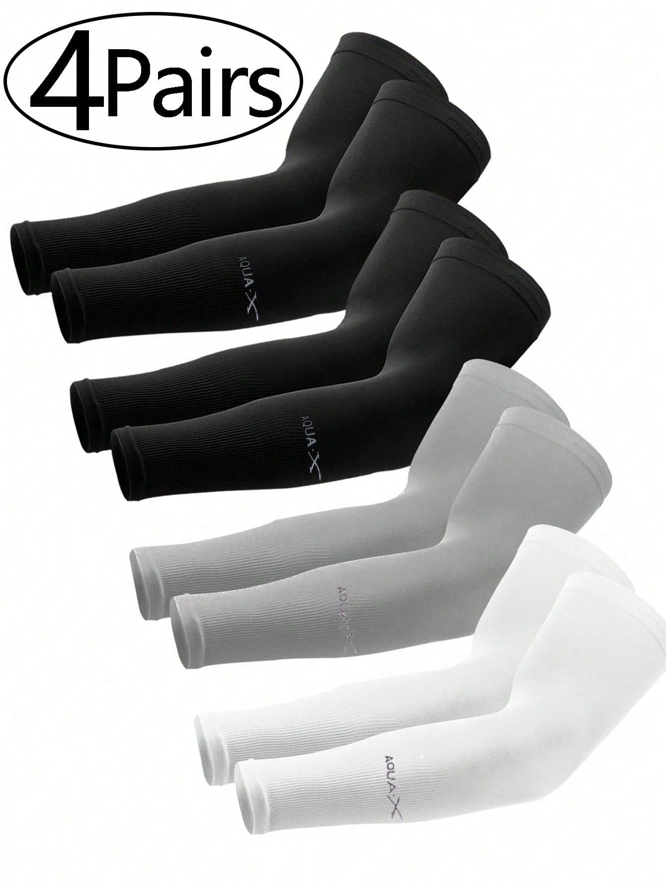 4pairs / 1pair Arm Sleeves For Men Women UV Sun Protection Compression Arm Warmer Tattoo Cover Up, Sports Golf Cooling Sleeves,Summer,Festival
