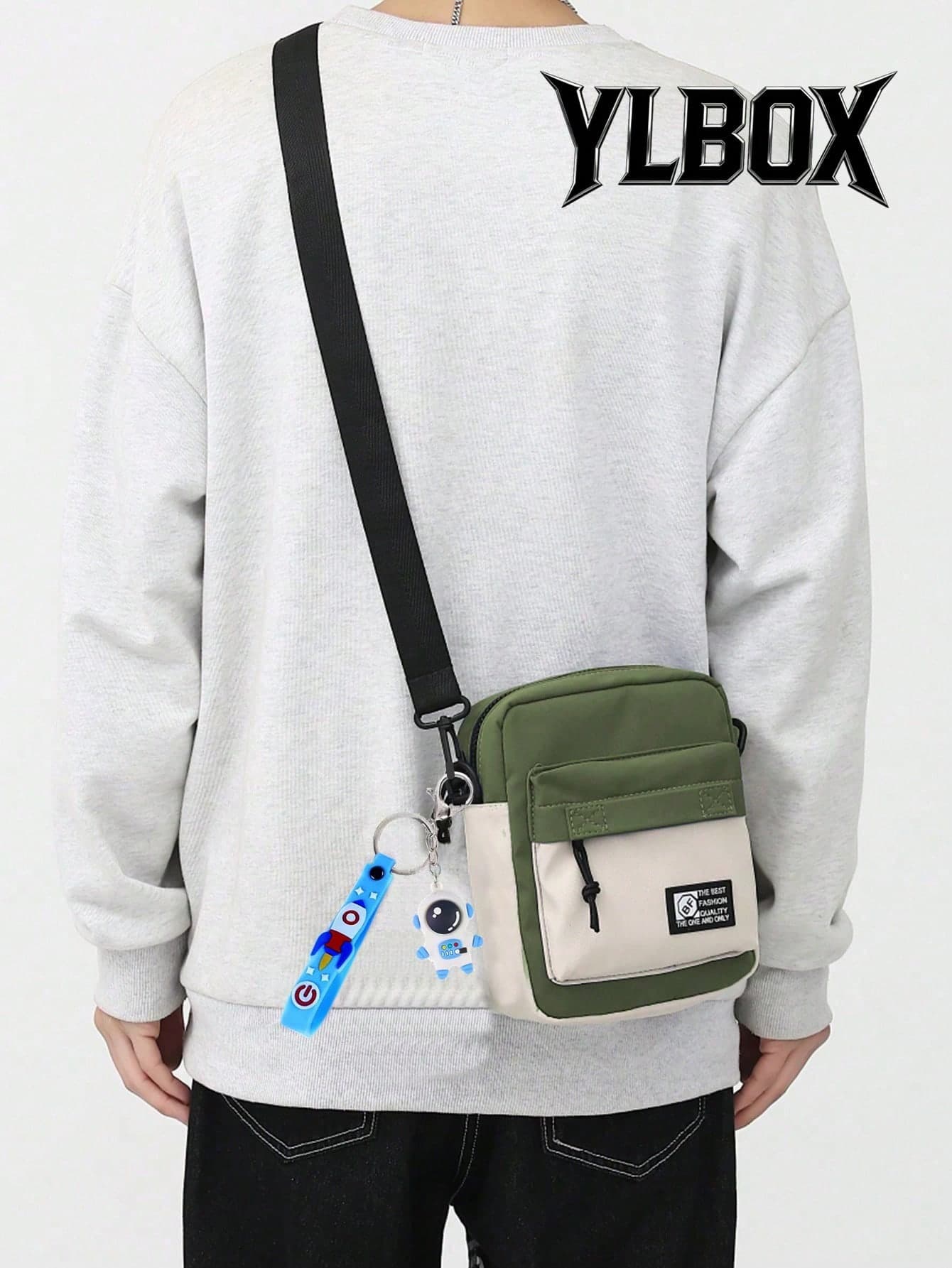 Unisex Korean/European Style Casual Canvas Shoulder Bag, Contrast Color Crossbody Bag, Messenger Bag, Tote Bags For University ,City Bag,Y2k